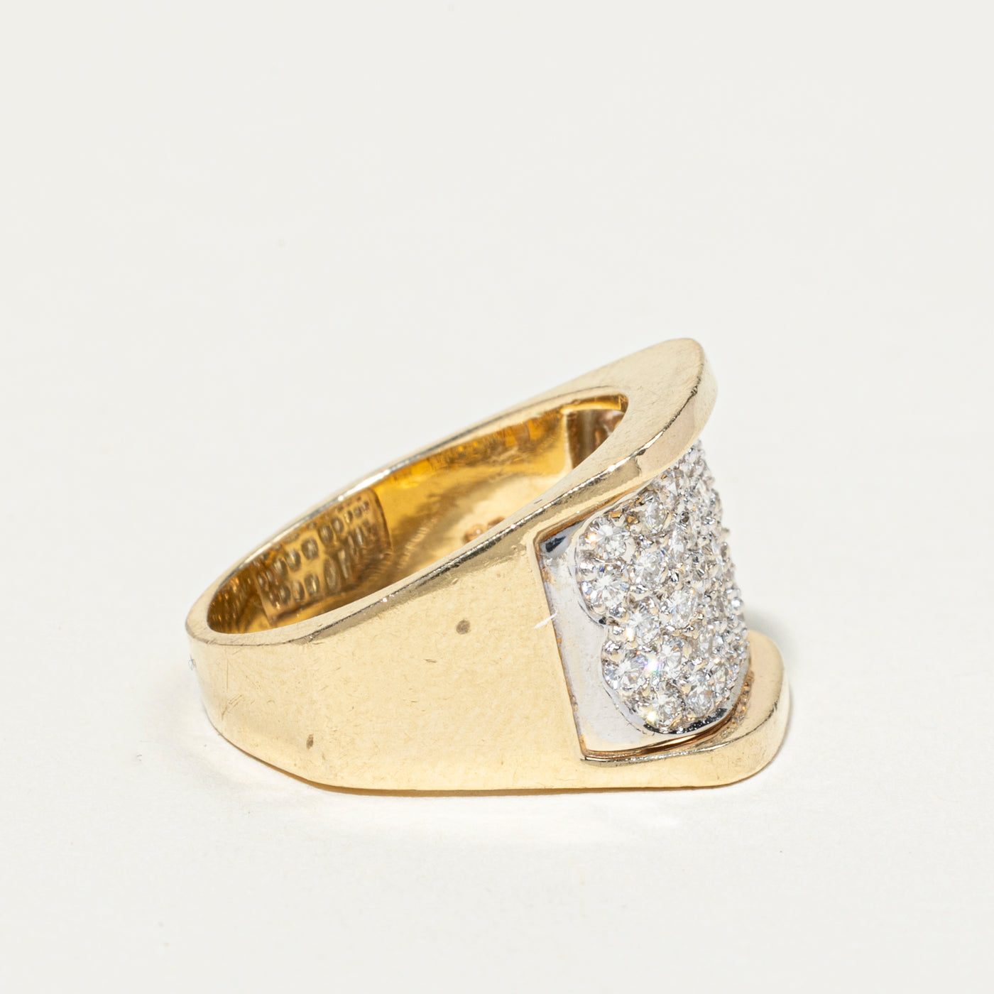 Pavé Set Diamond Chunky Band | 1.18ctw | 13mm | SZ 8