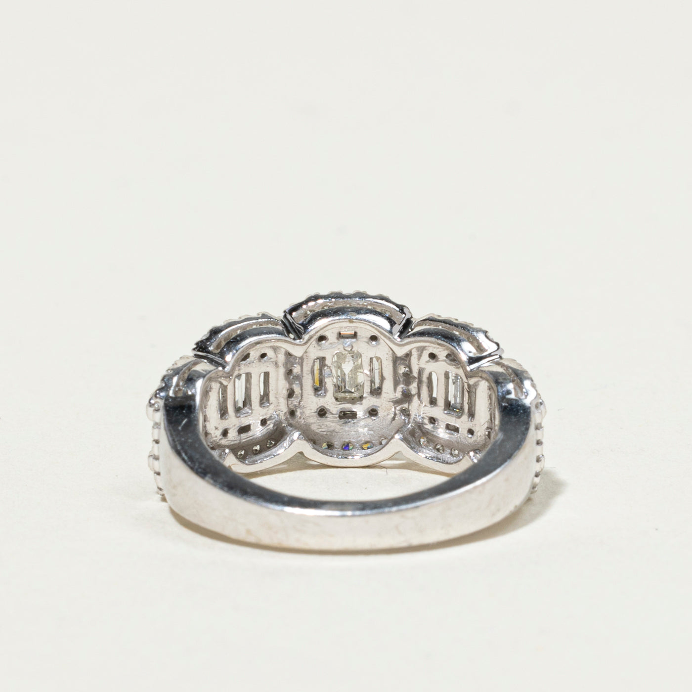 Illusion Set Diamond Multi Cluster Ring | 0.95ctw | SZ 4.25