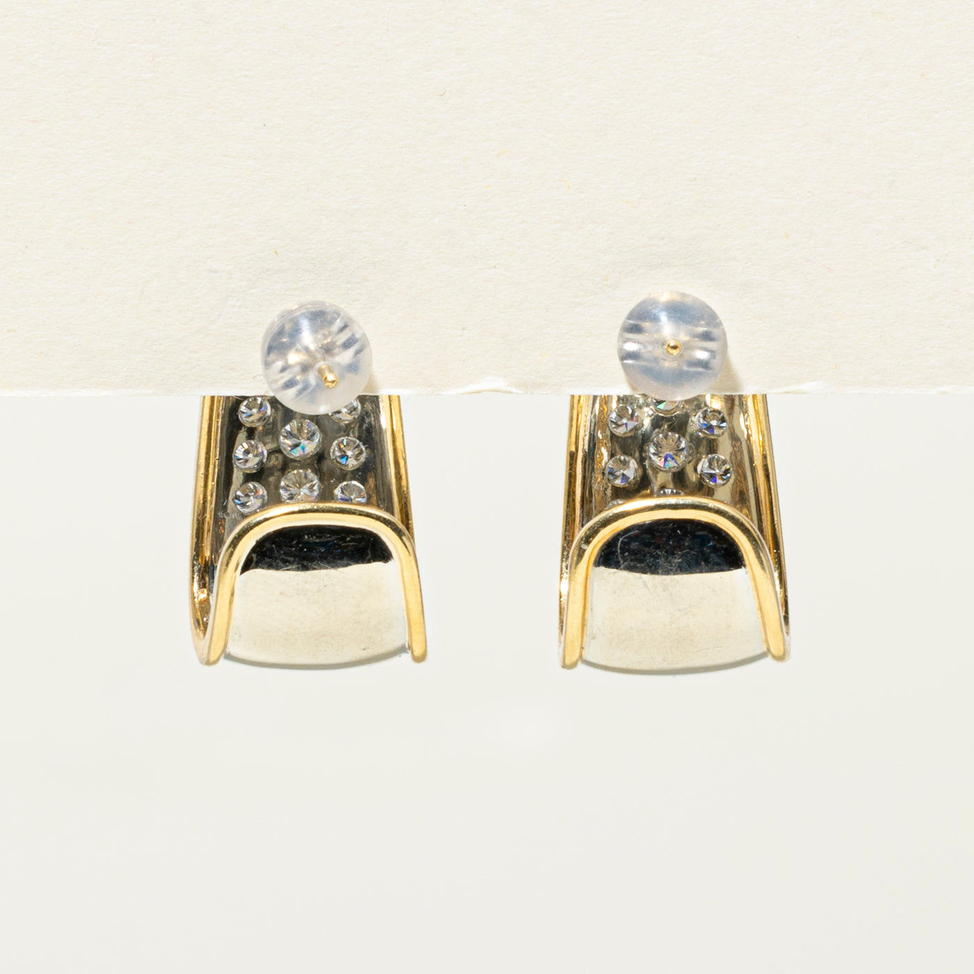 18k Pave Set Diamond Chunky Hoop Earrings | 1.54ctw