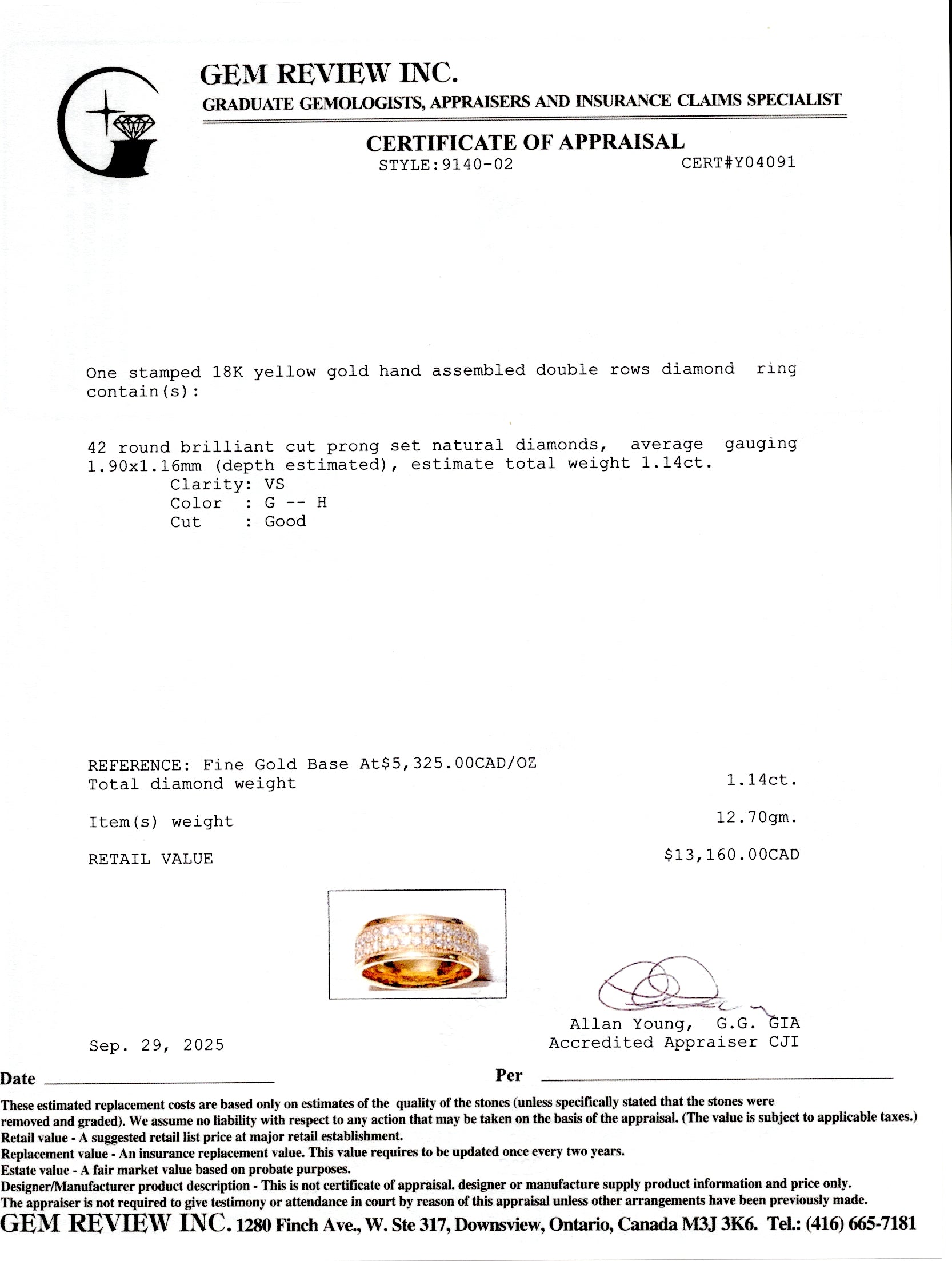 18k Semi Eternity Double Row Diamond Band | 1.14ctw | 8mm | SZ 10