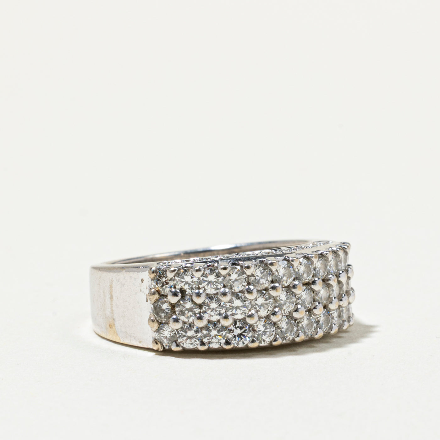 'Damiani' 18k Multi Row Diamond Band | 1.13ctw