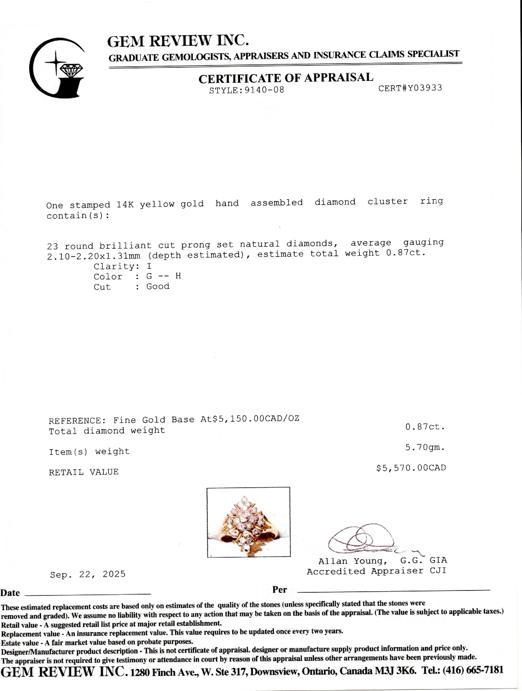 Diamond Marquise Cluster Ring | 0.87ctw | SZ 7.25