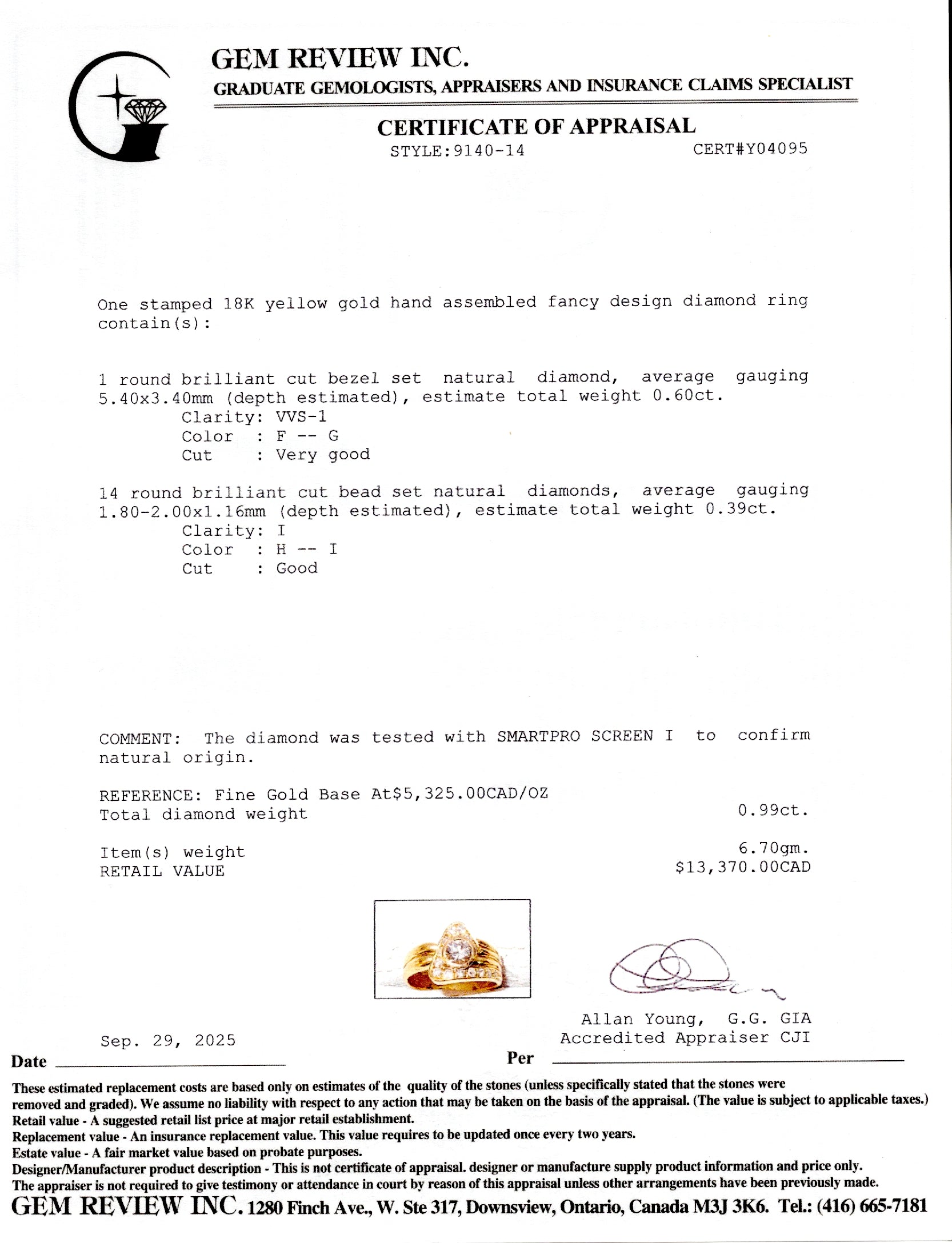 18k Bezel Set Diamond Triangle Halo Ring | 0.99ctw | SZ 6.75