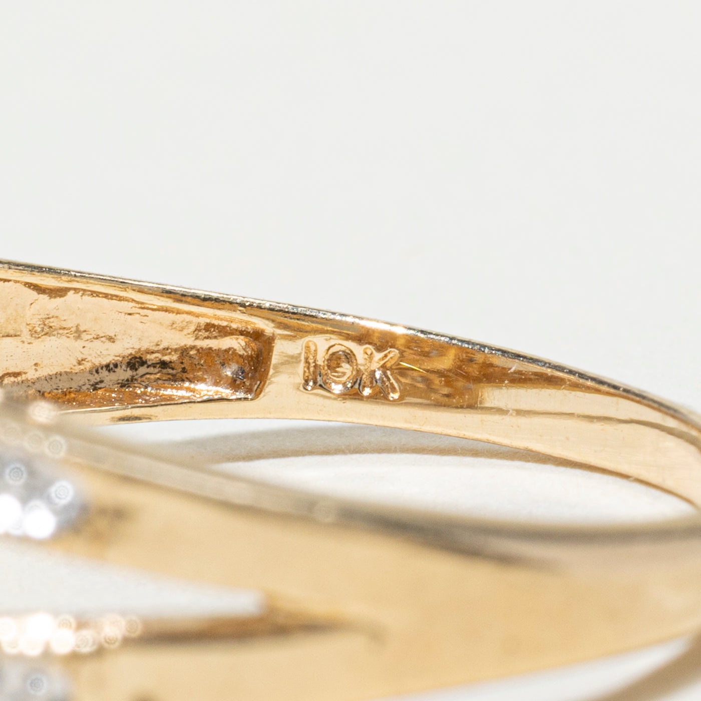 Pave Set Diamond Rectangle Cluster Ring | 0.24ctw | SZ 8.75