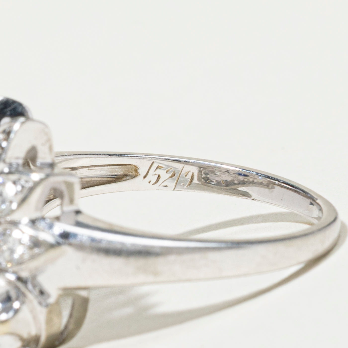 18k Sapphire & Diamond Floral Ring | 0.68ct, 0.36ctw | SZ 5.5