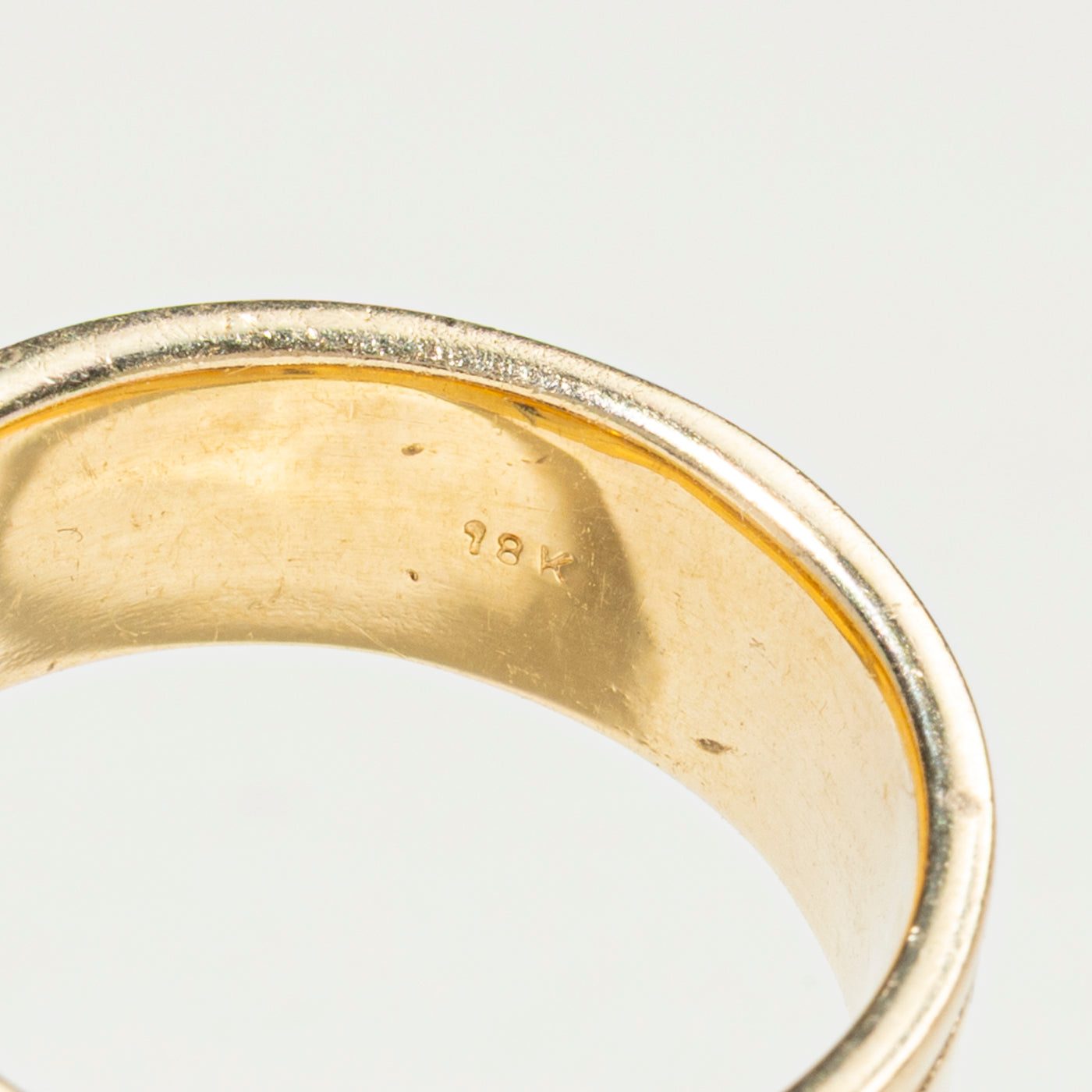 18k Semi Eternity Double Row Diamond Band | 1.14ctw | 8mm | SZ 10