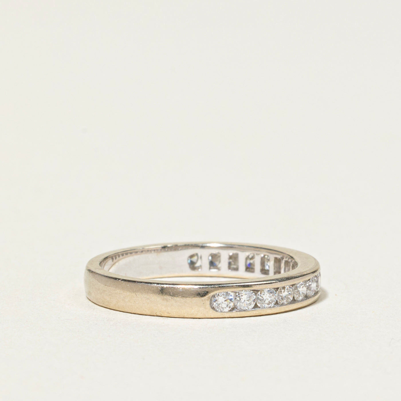 18k Semi Eternity Diamond Band | 0.36ctw | 2mm | SZ 4