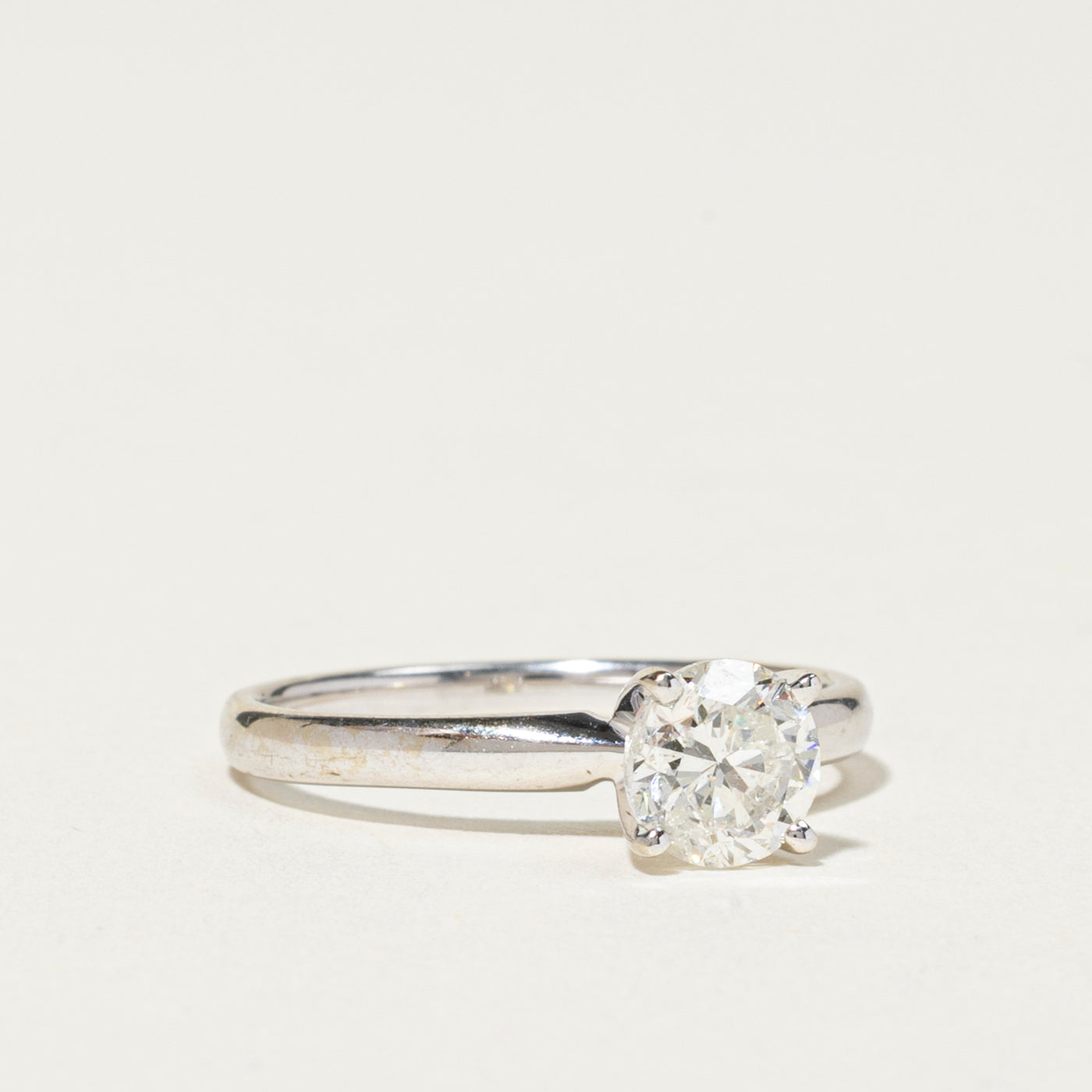 Round Brilliant Cut Solitaire Diamond Ring | 1.00ct I1 J | SZ 6.75