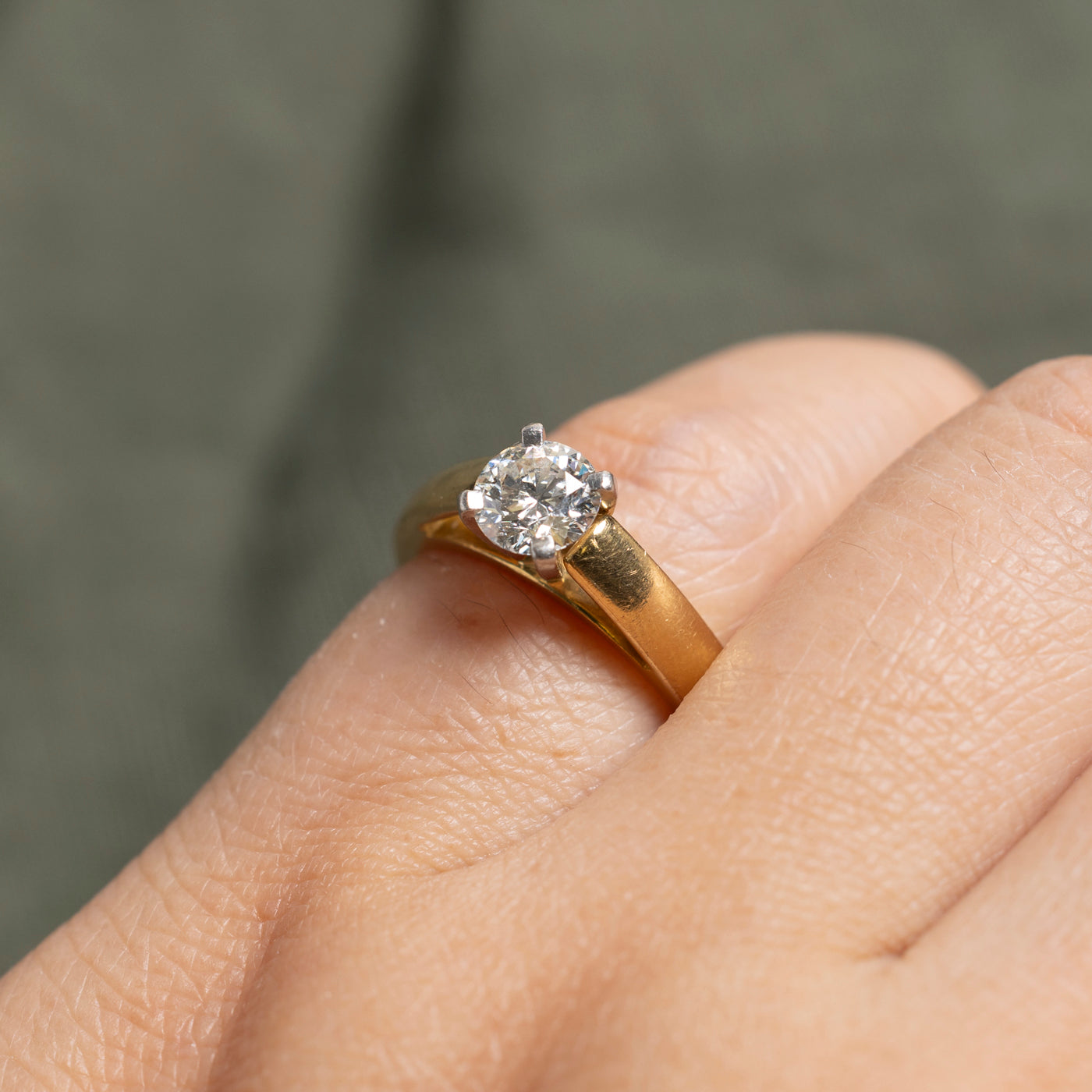 'Blue Nile' AGS Diamond Cathedral Engagement Ring | 0.72ct IF H | SZ 5