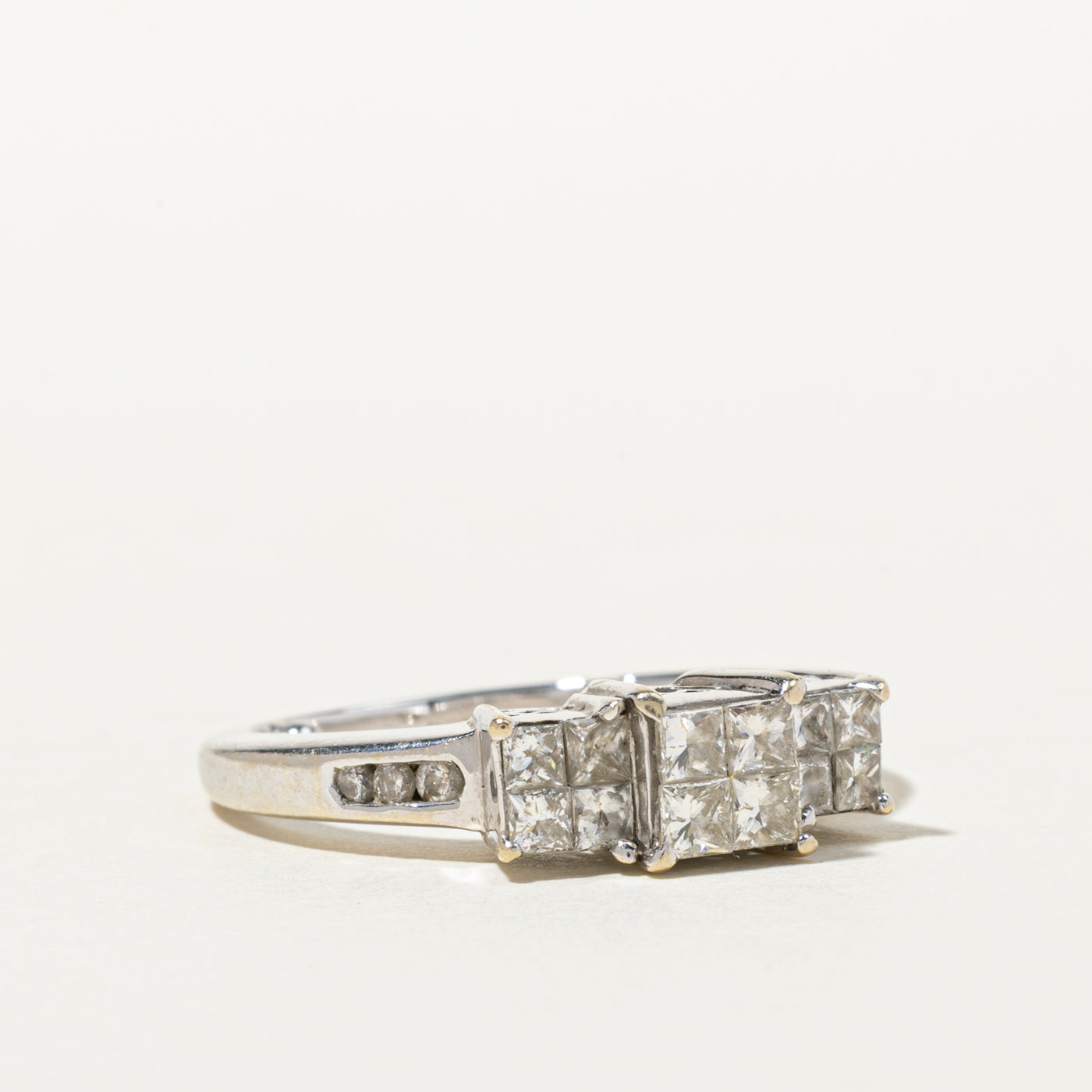 Illusion Set Princess Cut Diamond Ring | 0.94ctw | SZ 7.5