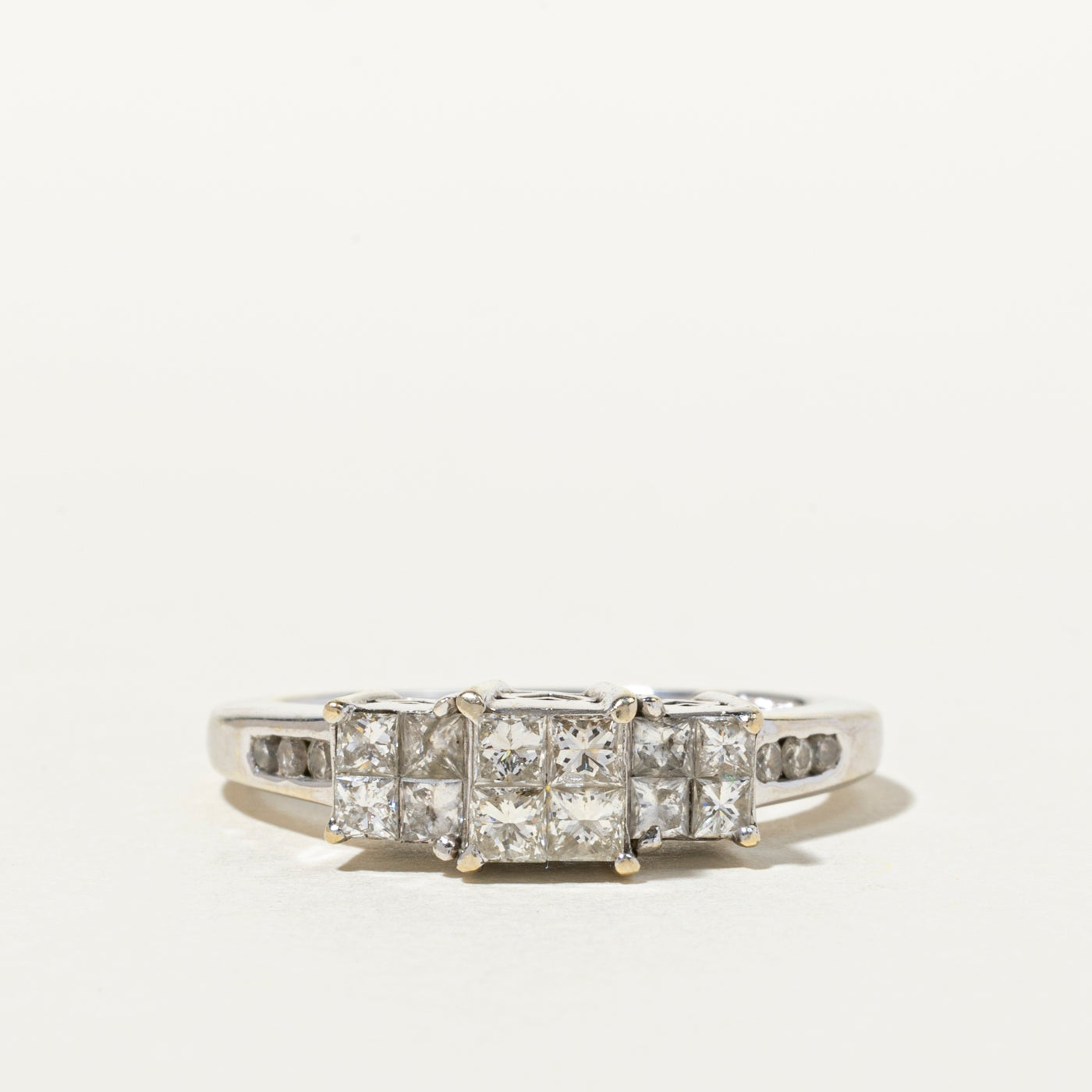 Illusion Set Princess Cut Diamond Ring | 0.94ctw | SZ 7.5