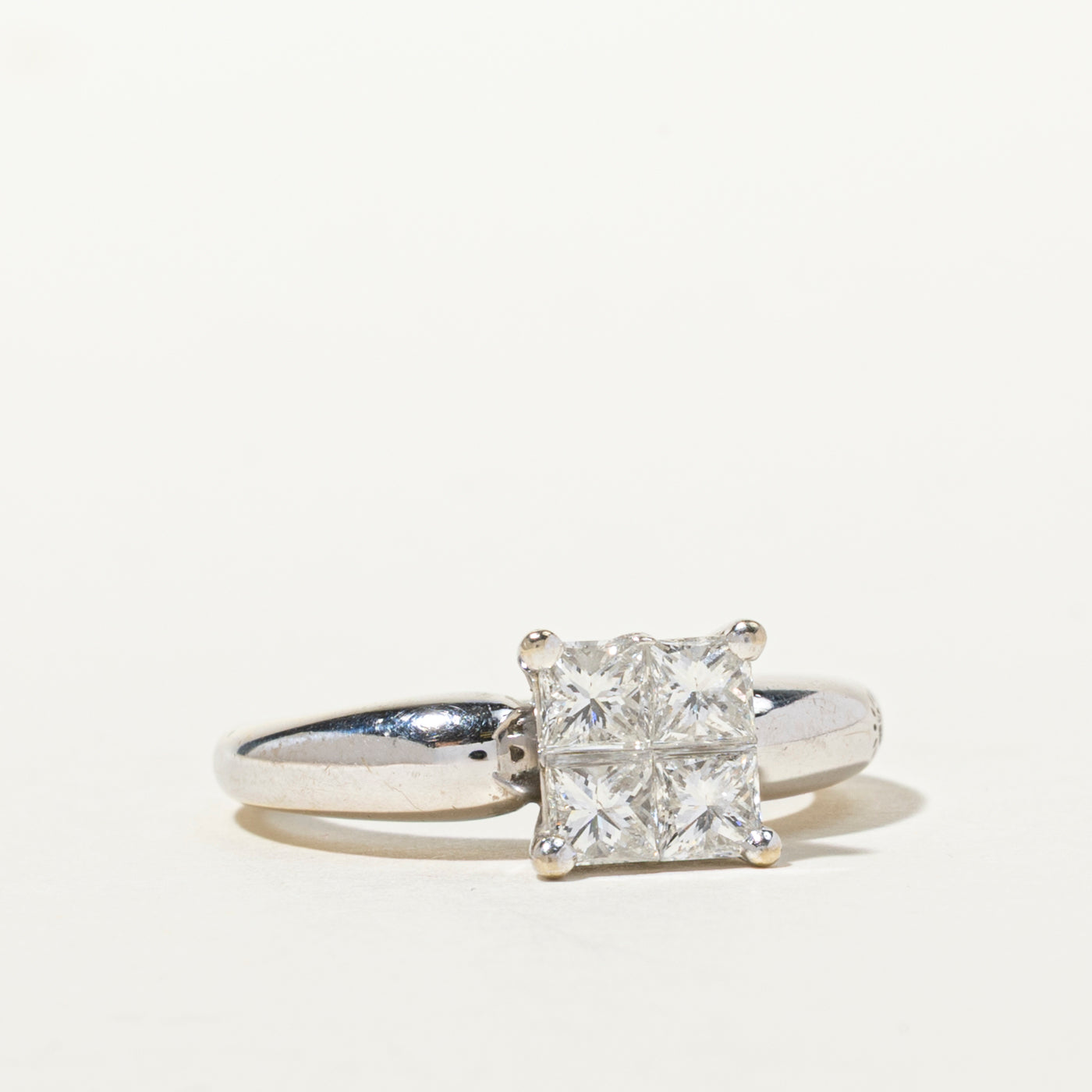 Illusion Set Princess Cut Diamond Ring | 1.08ctw | SZ 7.5