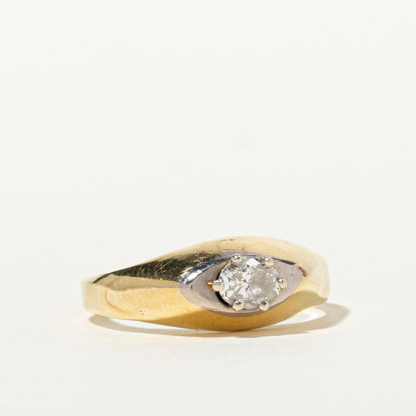 East West Oval Cut Diamond Petite Ring | 0.21ct | SZ 3.75