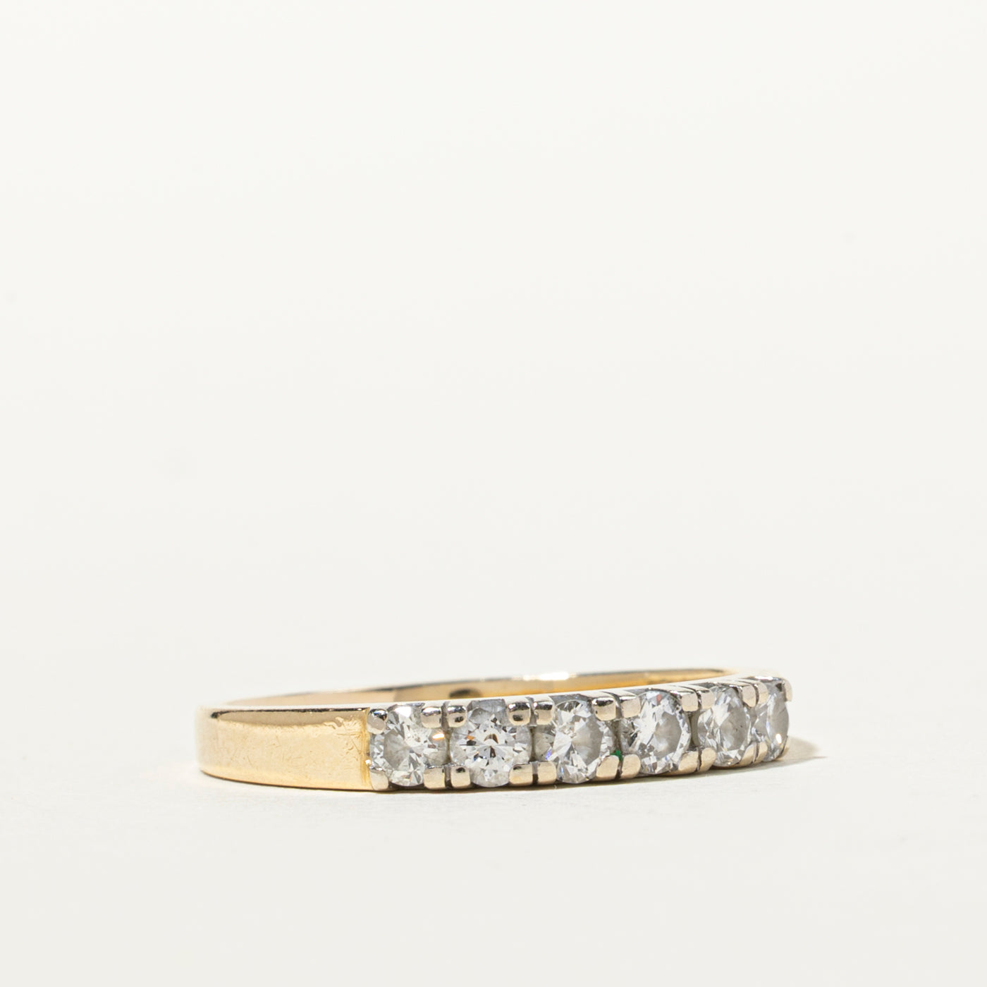 Six Stone Semi Eternity Diamond Band | 0.48ctw | SZ 8