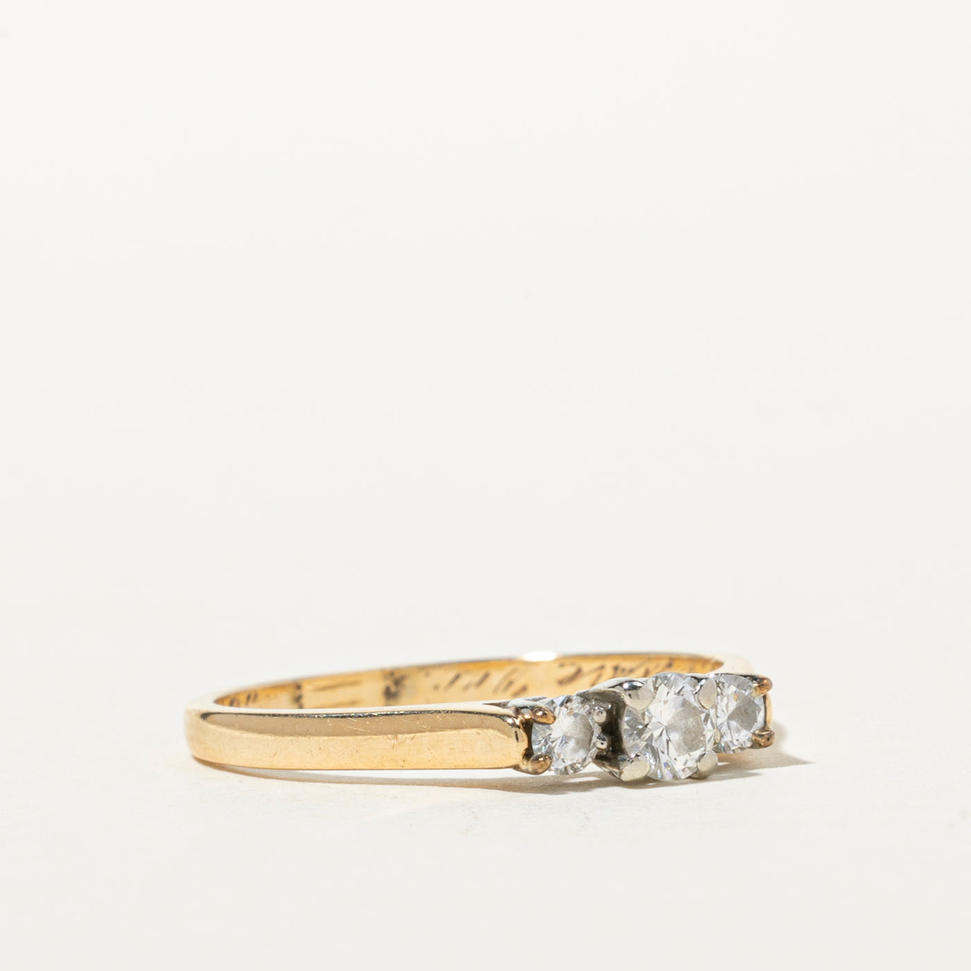 Three Stone Diamond Ring | 0.33ctw | SZ 7.75