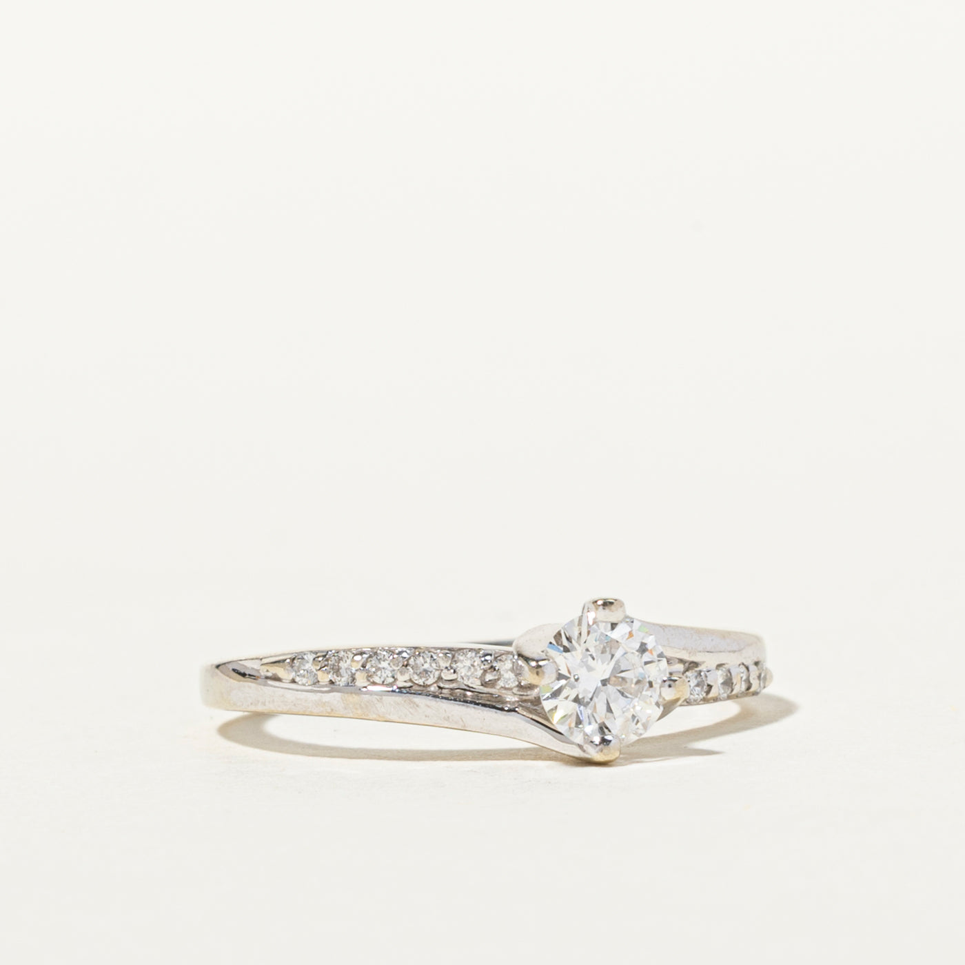 Diamond Bypass Petite Ring | 0.39ctw | SZ 3.5