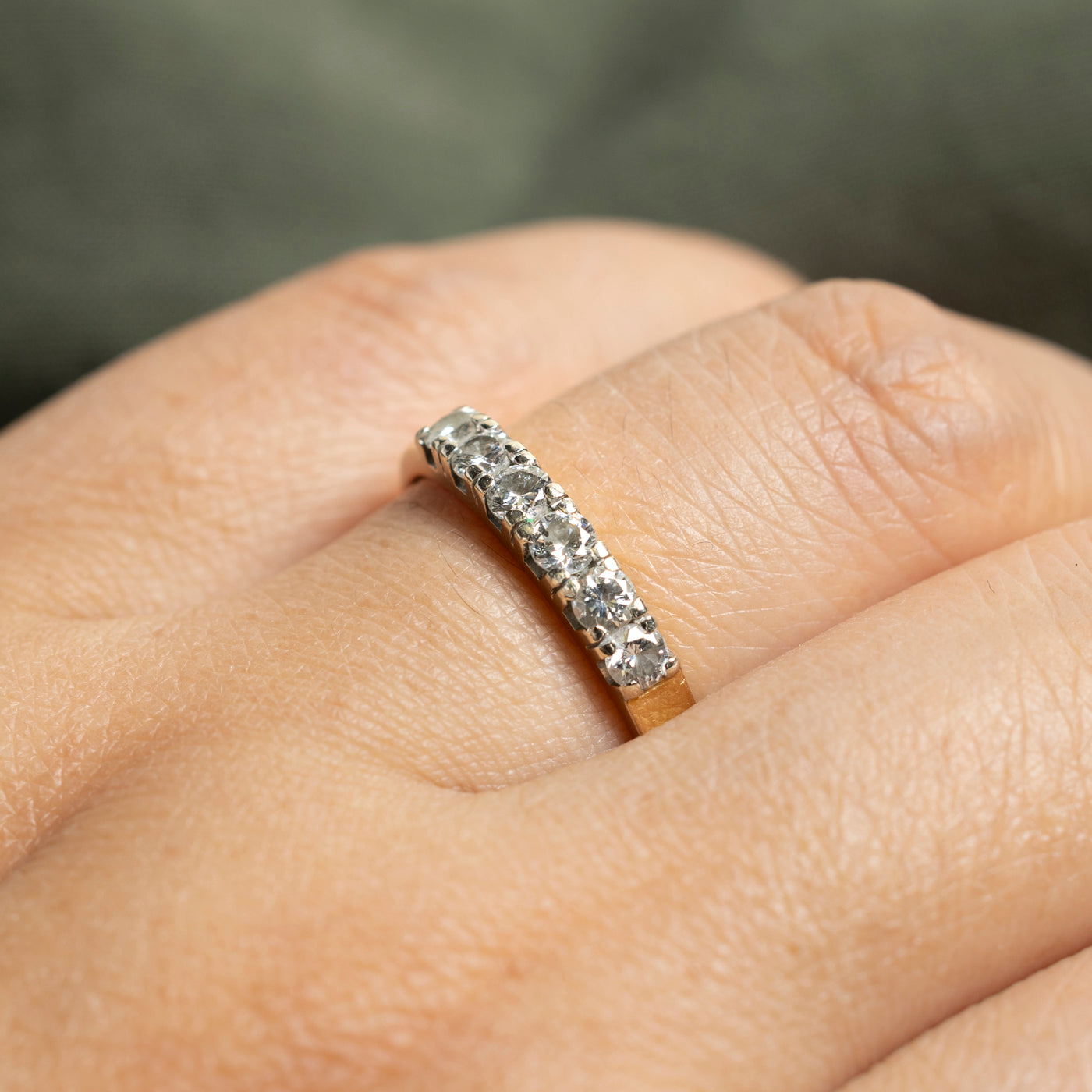Six Stone Semi Eternity Diamond Band | 0.48ctw | SZ 8