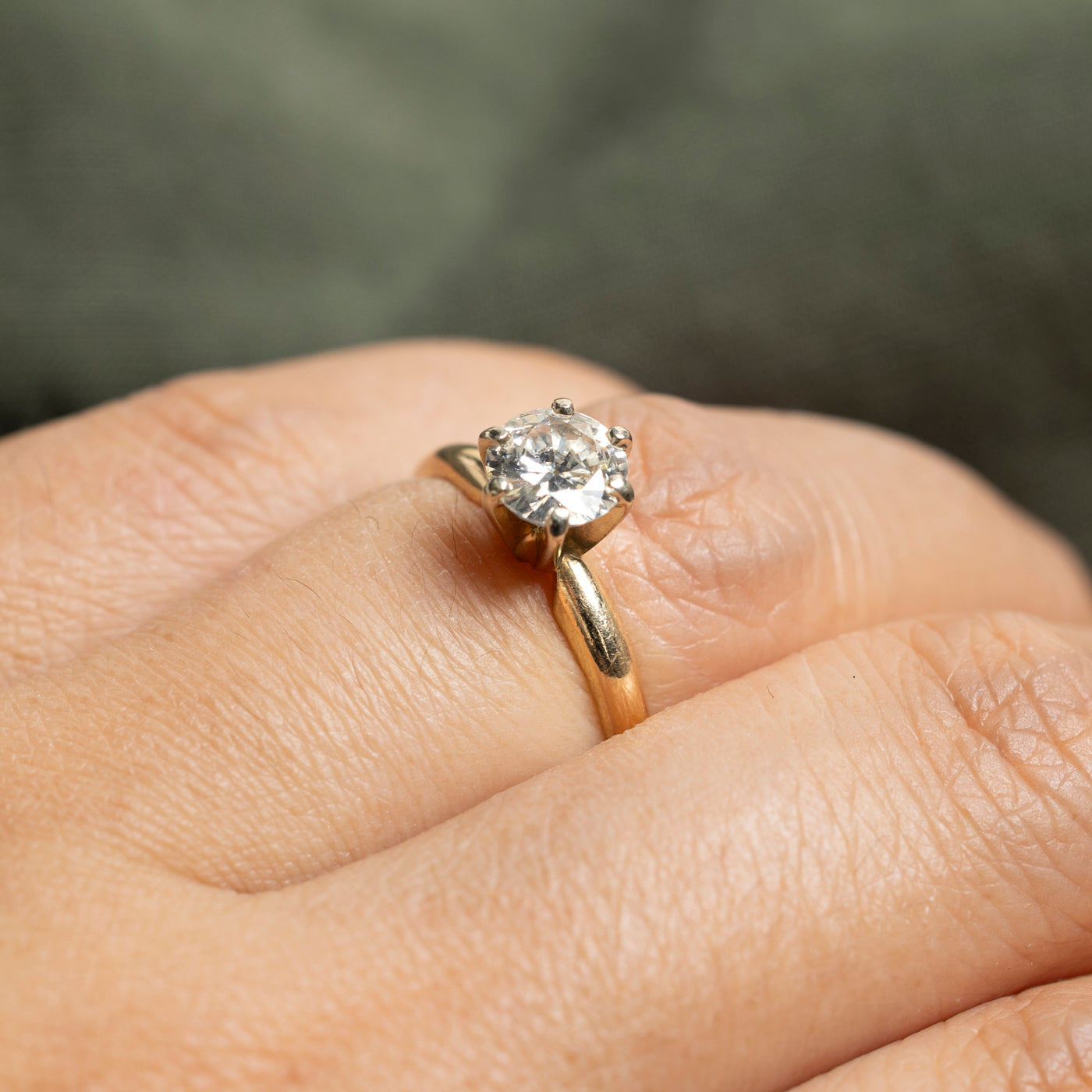 Solitaire High Set Diamond Ring | 0.75ct | SZ 5.5