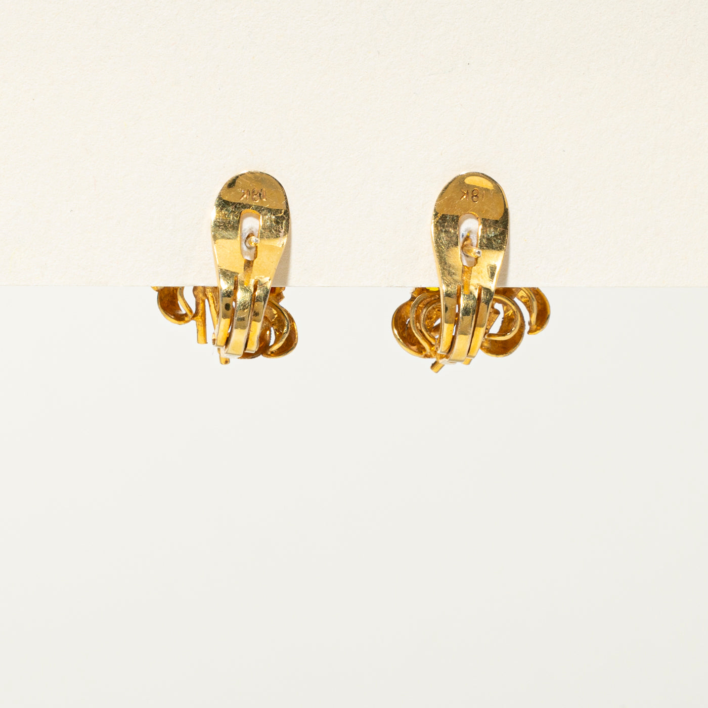 18k Brownish Orange Sapphire Stud Earring | 7.00ctw