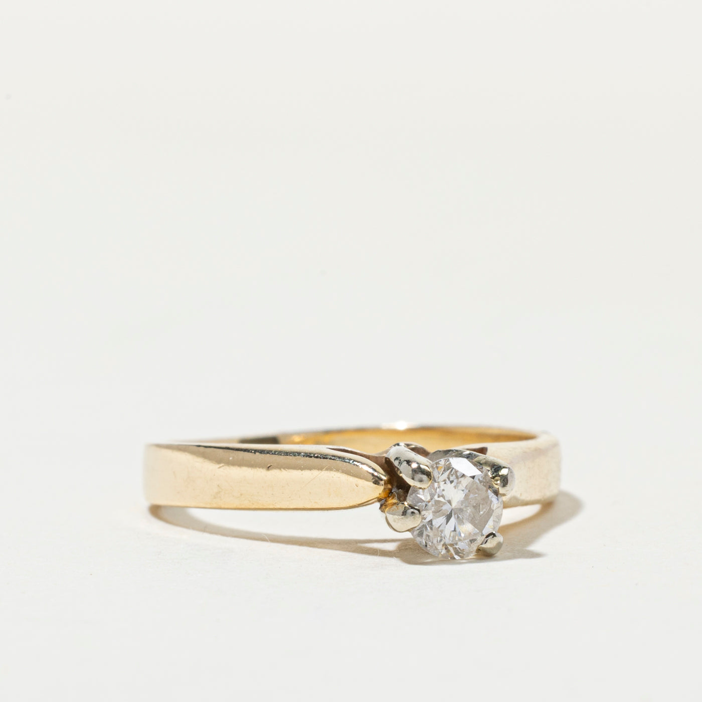 Solitaire High Set Diamond Ring | 0.30ct | SZ 5.5