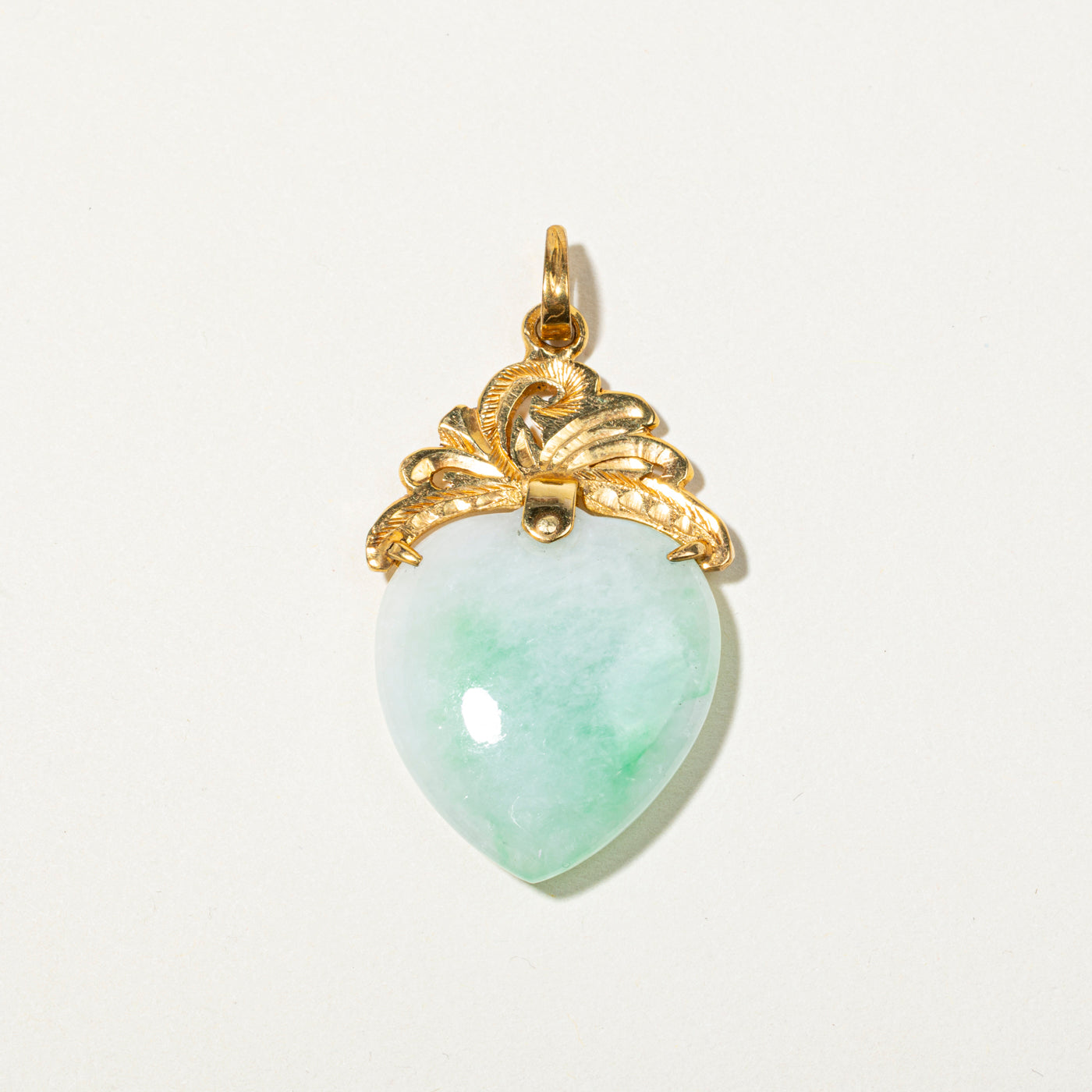 Jade Pear Shaped Large Pendant | 26.70ct