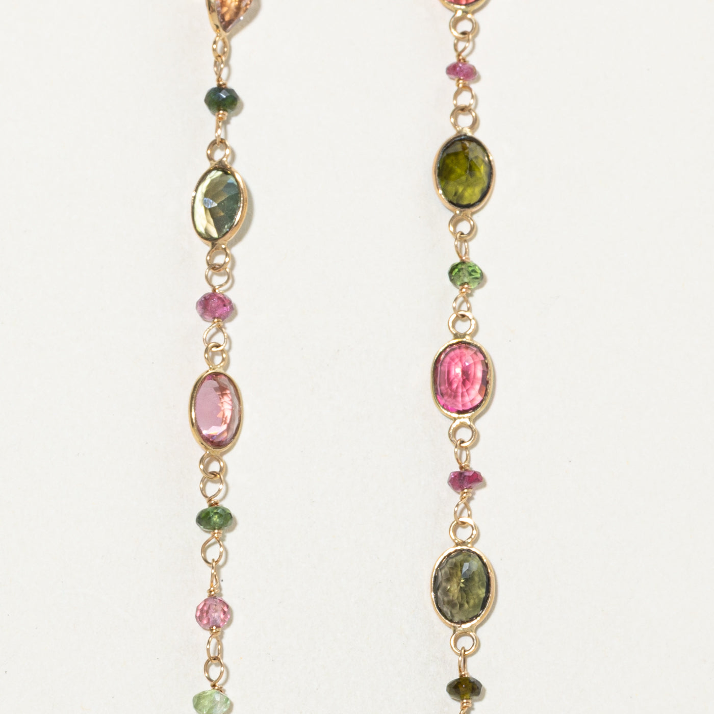 Bezel Set Tourmaline Necklace | 27.60ctw | 18.5"
