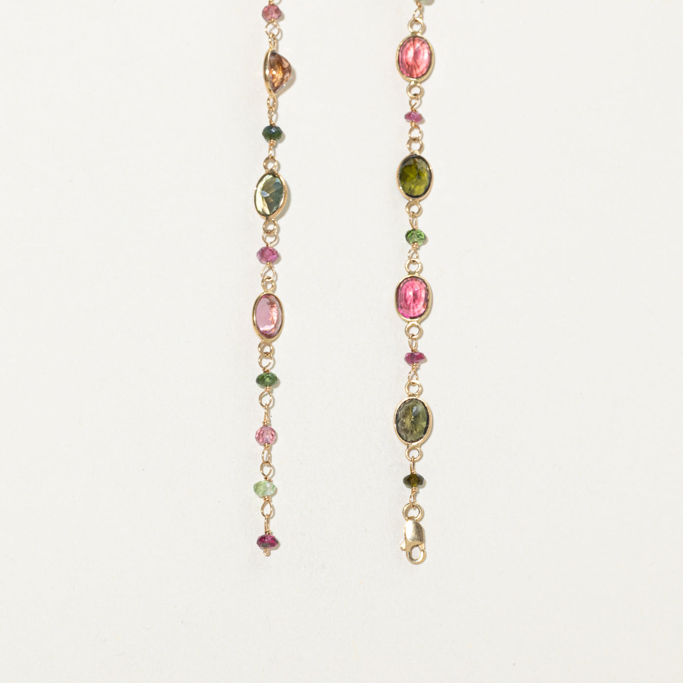 Bezel Set Tourmaline Necklace | 27.60ctw | 18.5"