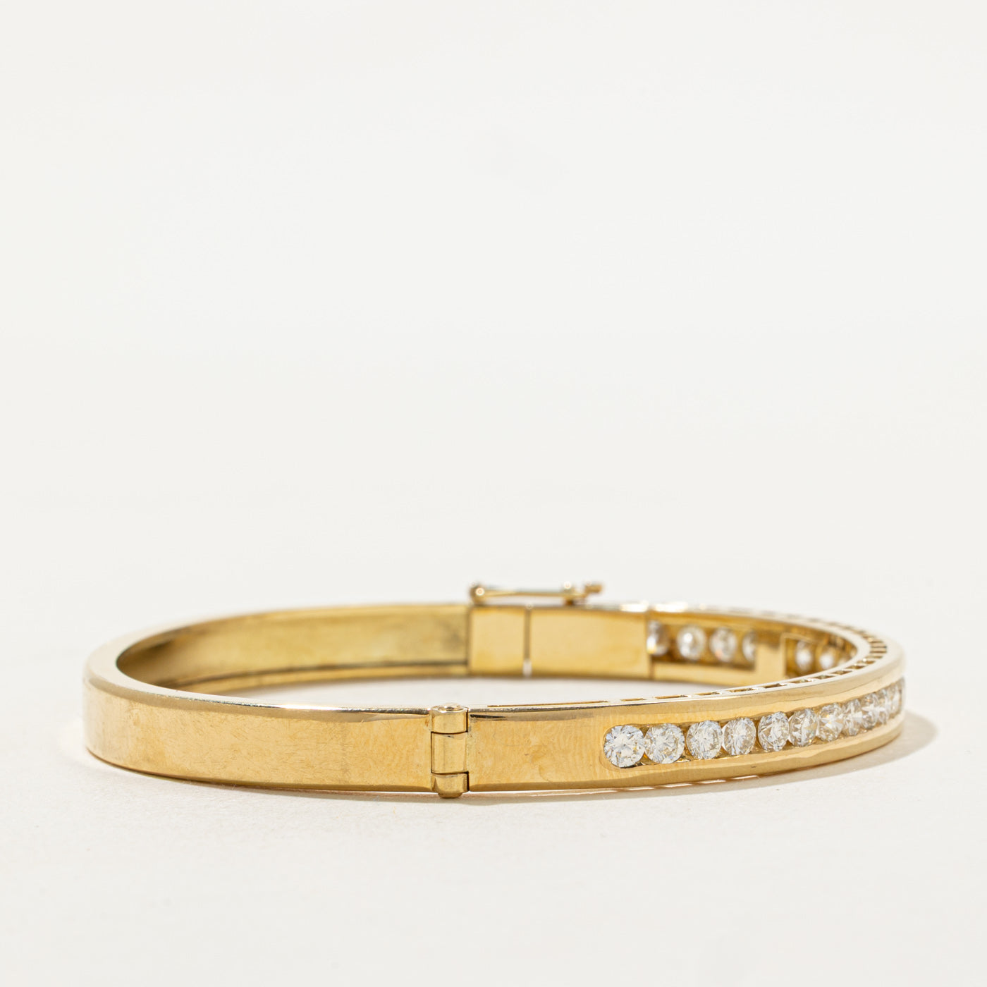 Channel Set Diamond Cuff Bracelet | 2.5ctw | 7.5" |