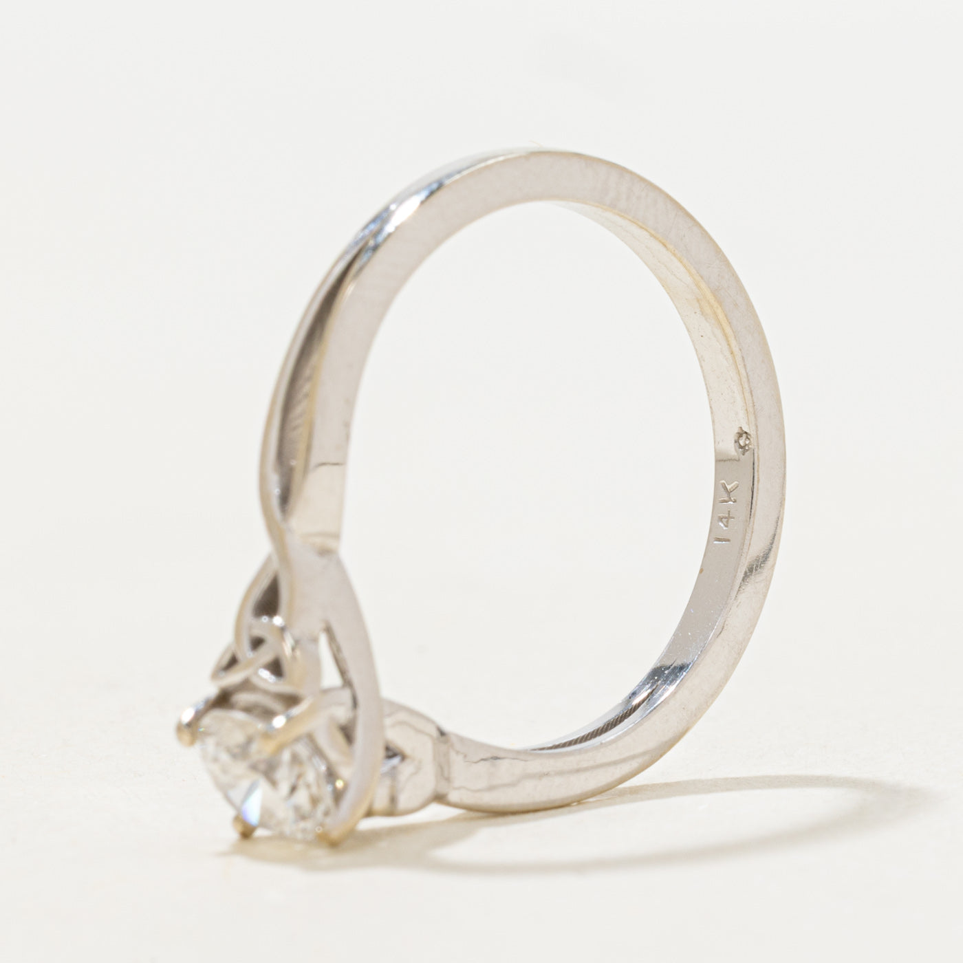Solitaire Diamond Twisted Ring | 0.52ct | SZ 6.75 |