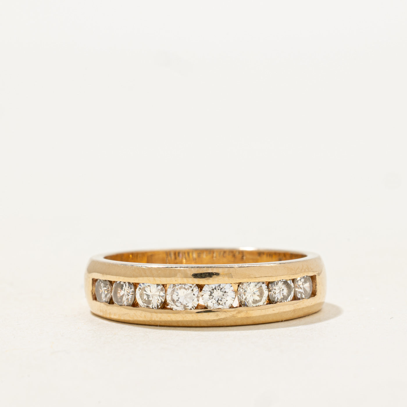 Channel Set Semi Eternity Diamond Band | 0.8ctw | SZ 8.25 |