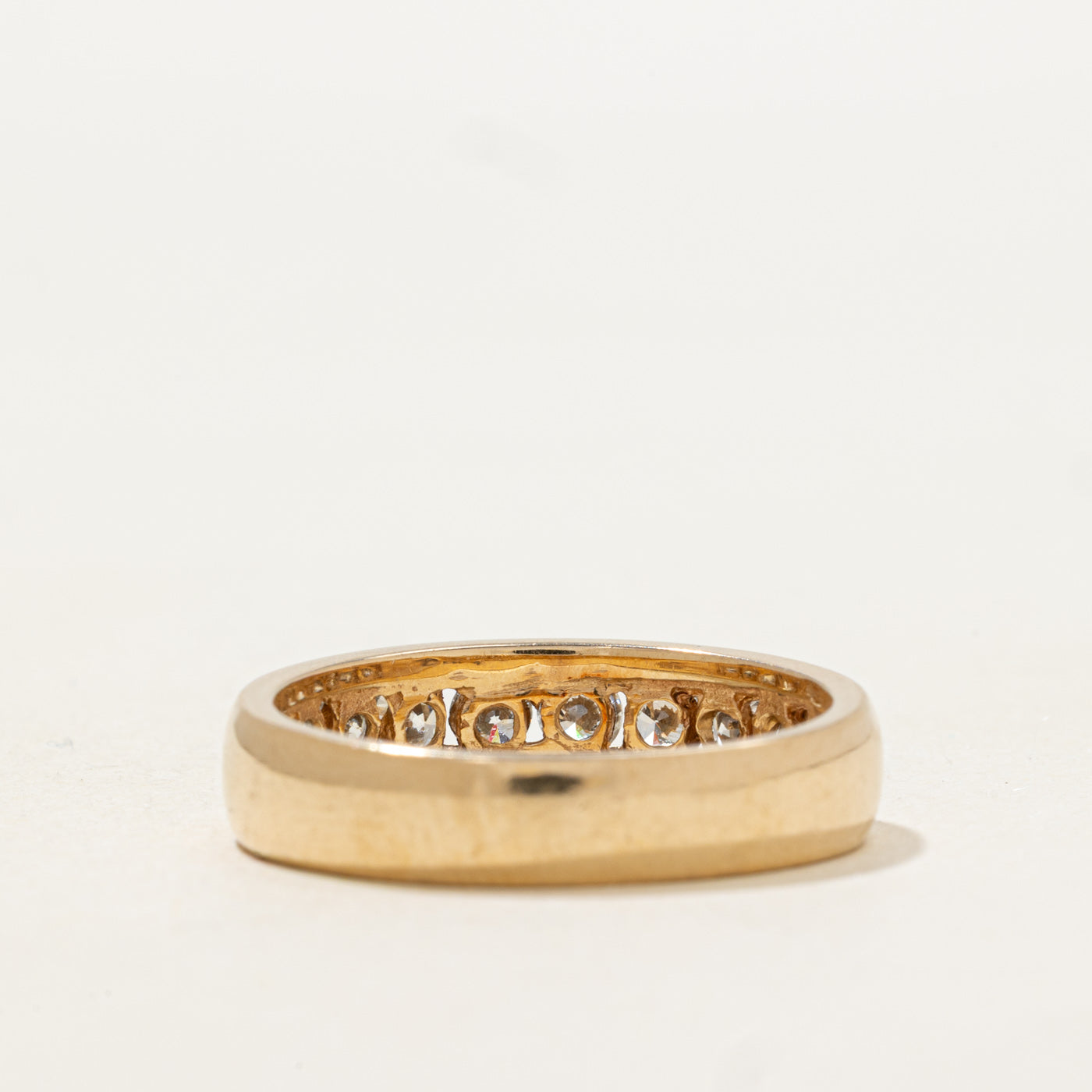 Channel Set Semi Eternity Diamond Band | 0.8ctw | SZ 8.25 |