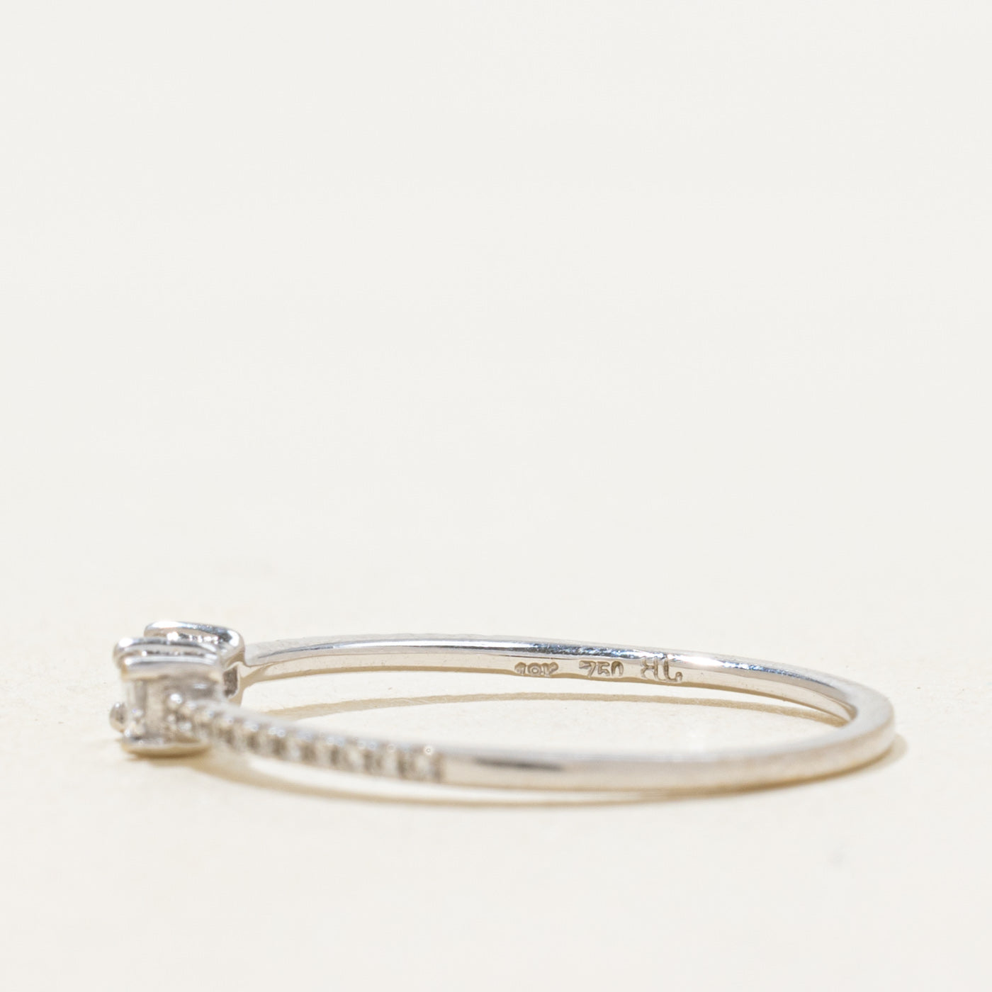 Two Stone Baguette Cut Diamond Ring | 0.16ctw | SZ 6.5 |