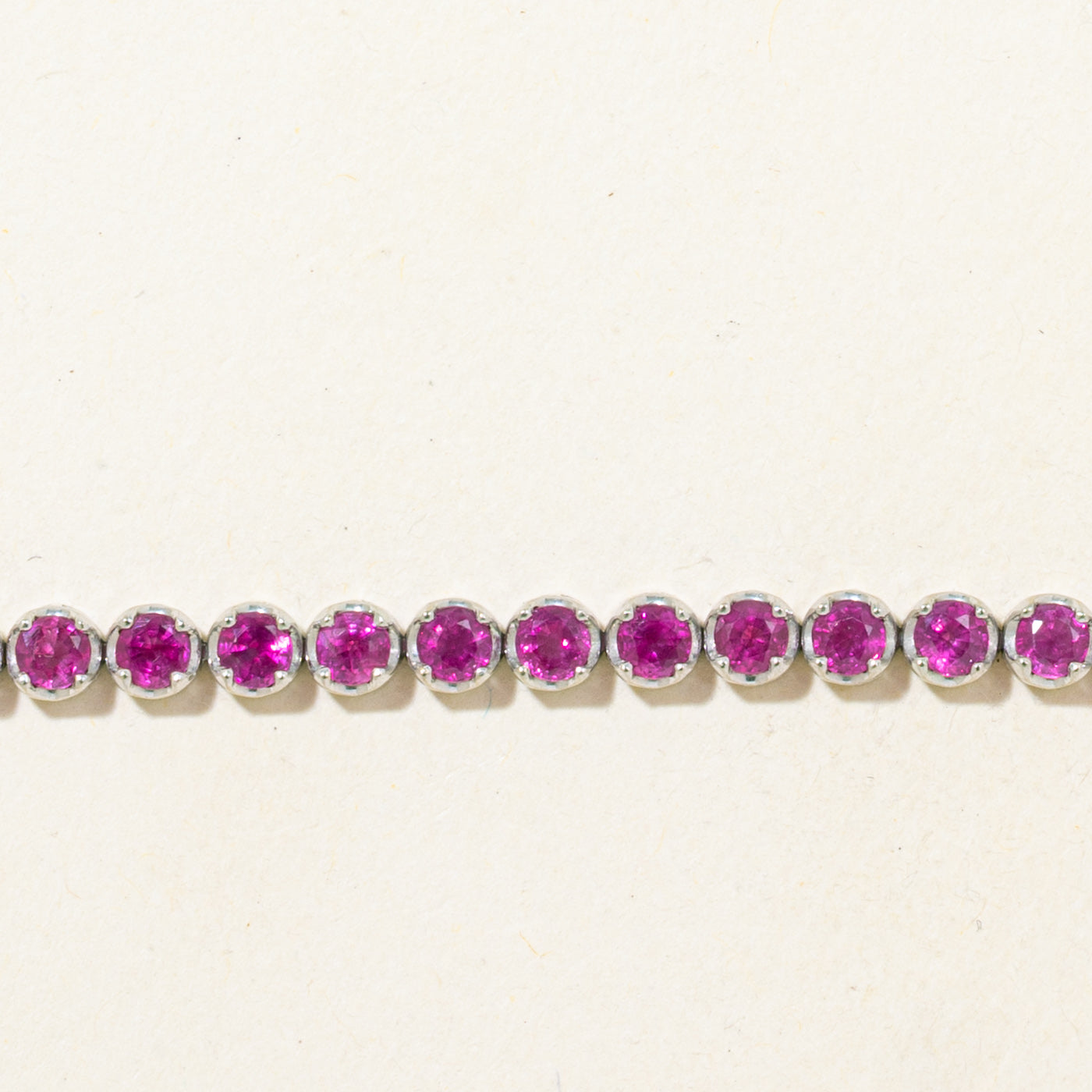 Half Eternity Ruby Gemstone Bracelet | 2.56ctw | 6" |