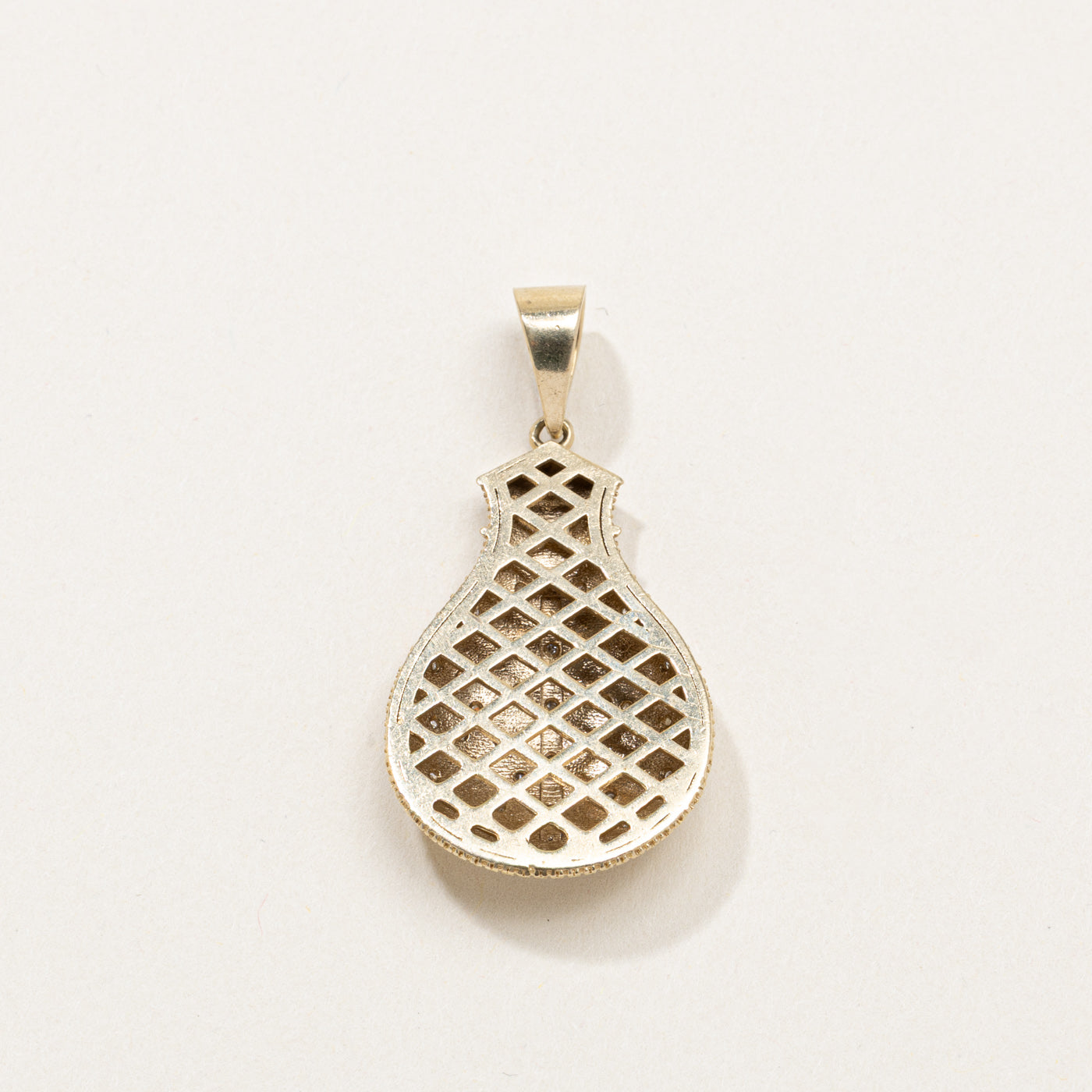 10K Diamond Money Bag Pendant