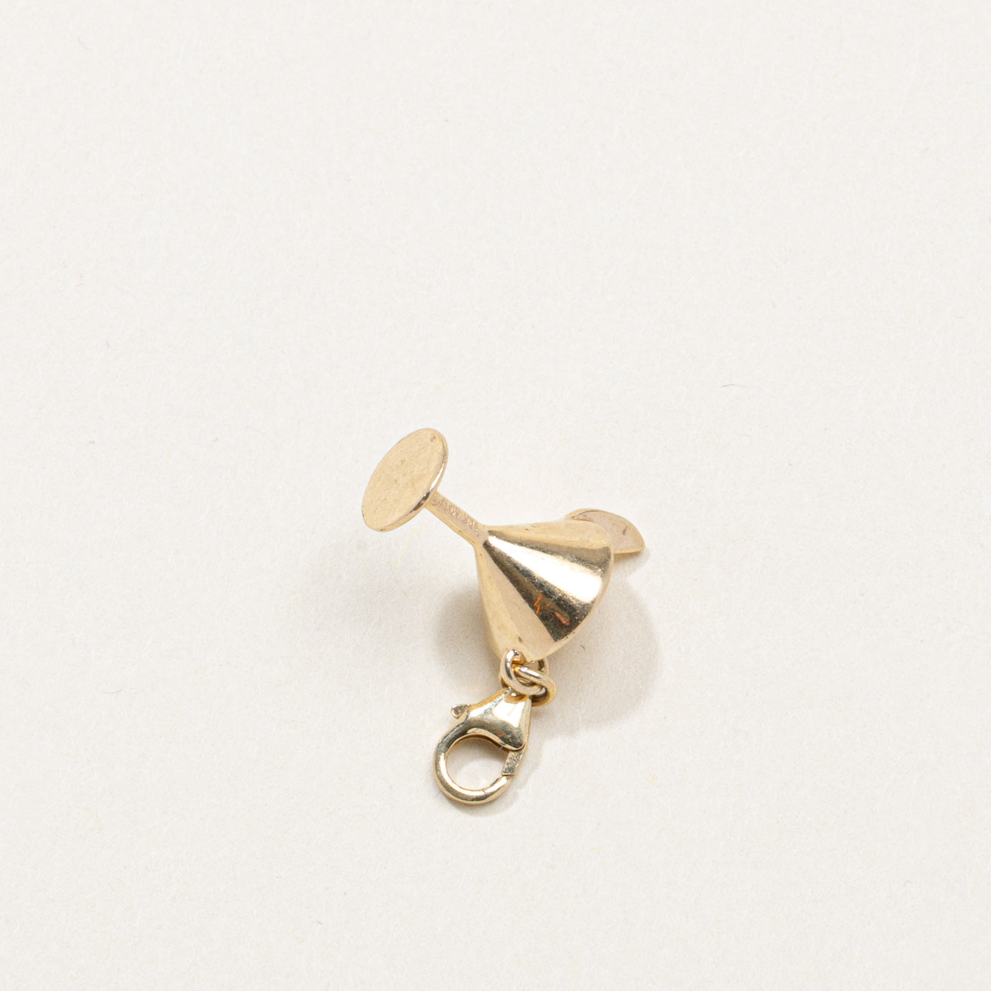10K Diamond Martini Charm