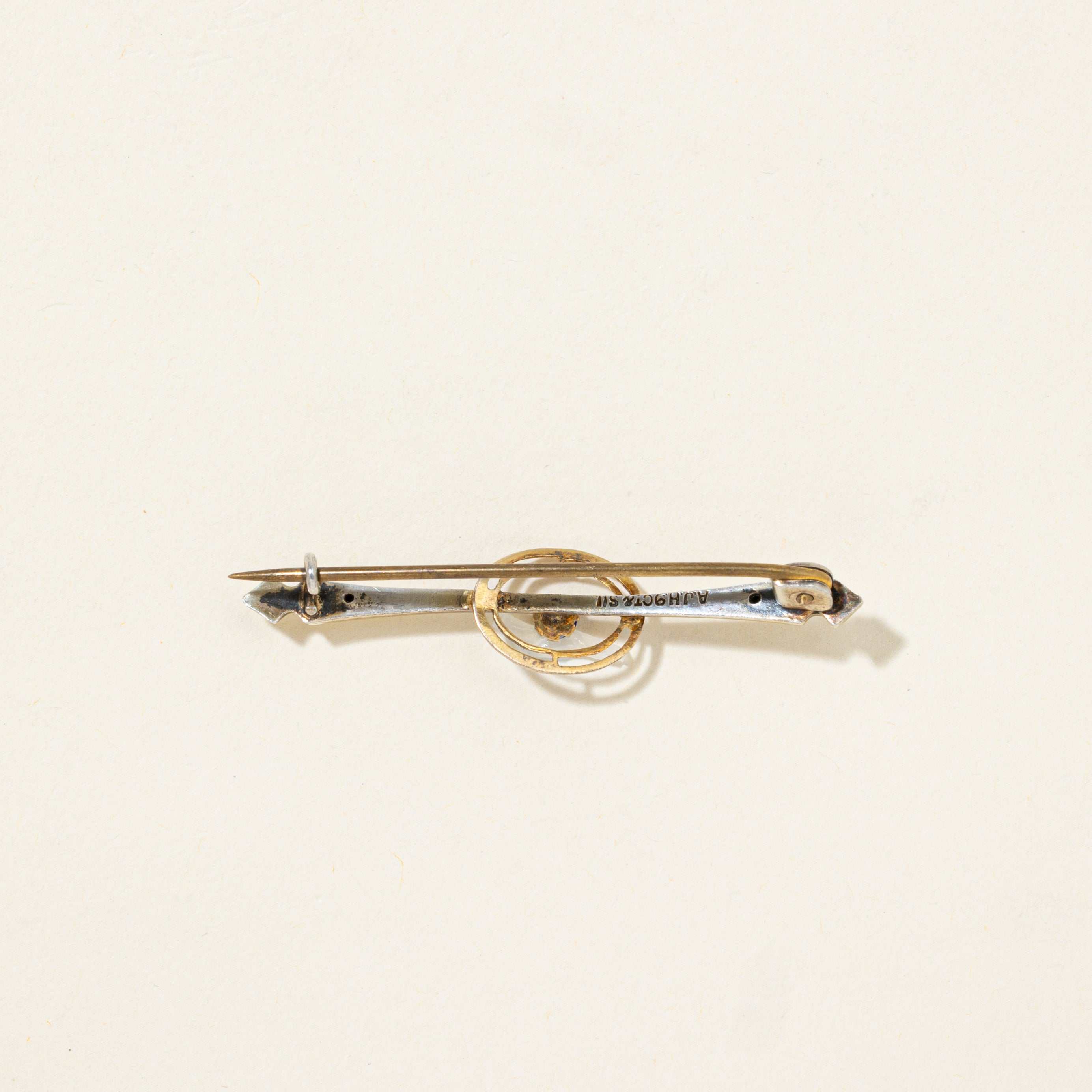 Synthetic Sapphire Bar Brooch | 0.13ct
