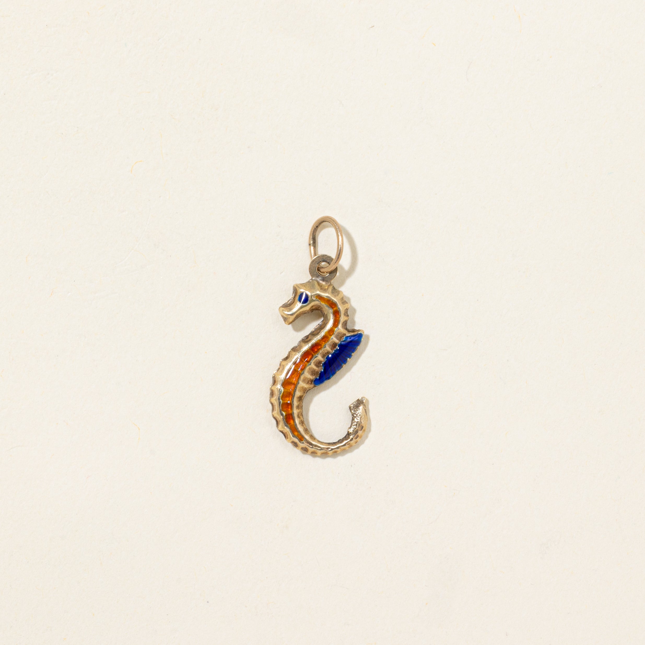 9k Yellow Gold Seahorse Charm