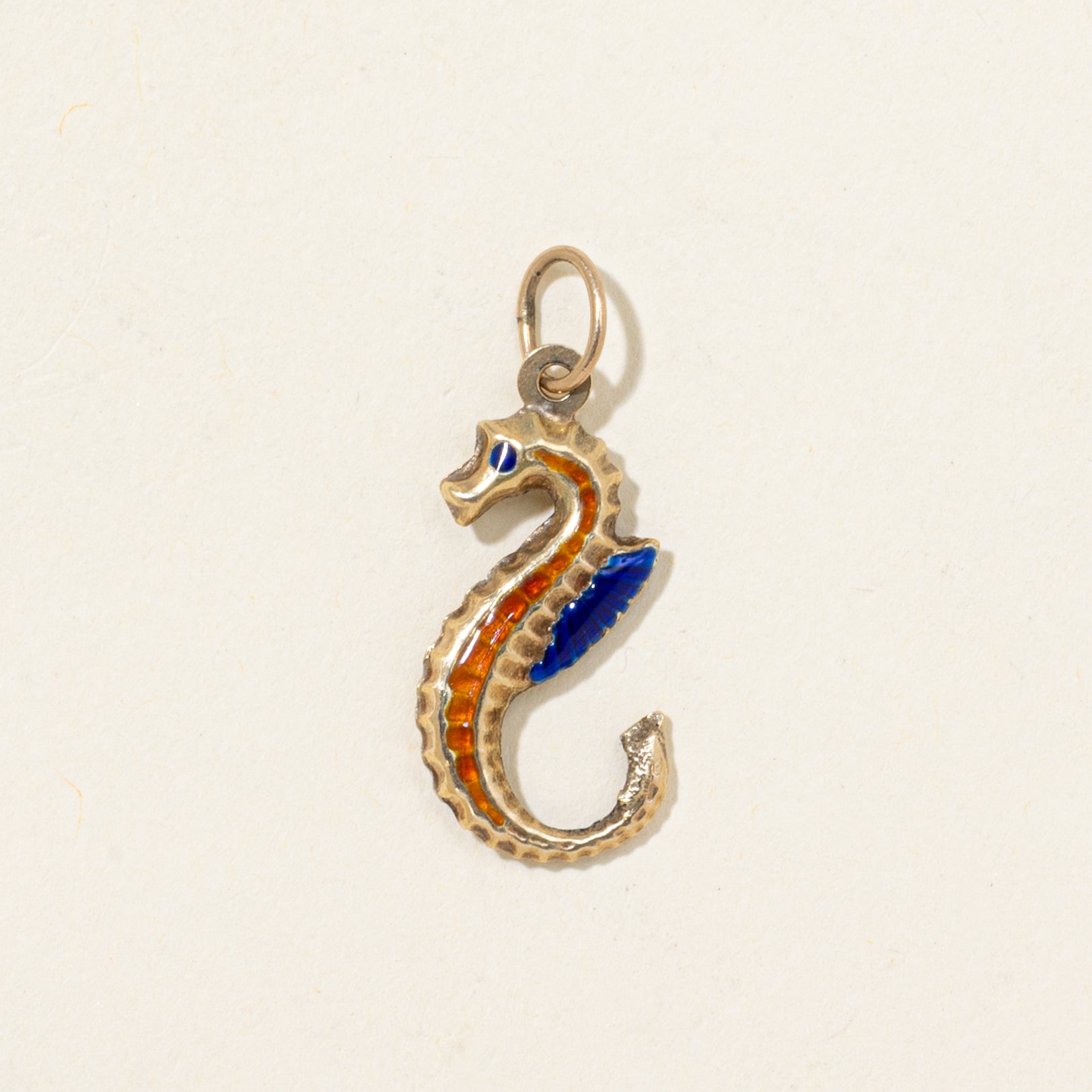 9k Yellow Gold Seahorse Charm