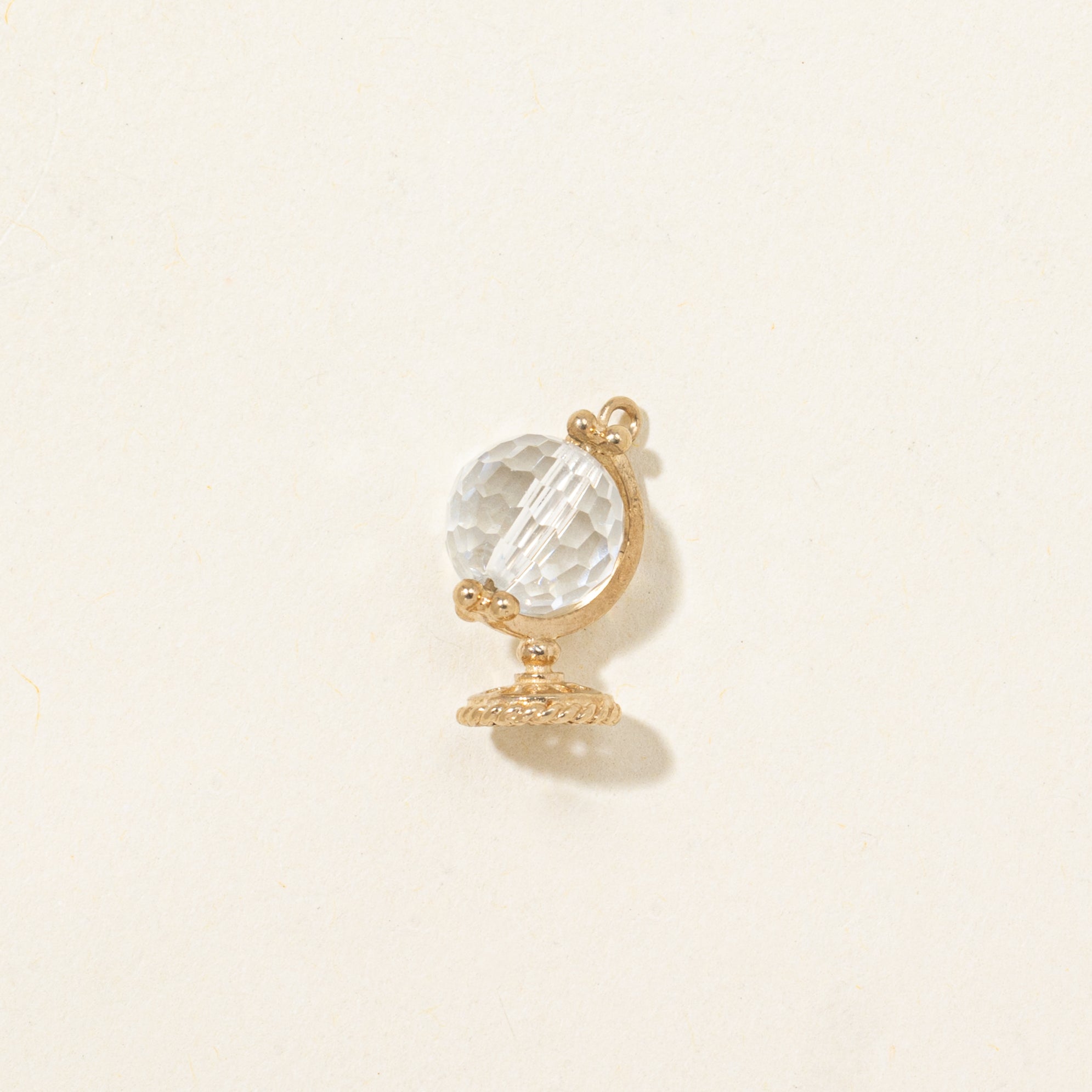Coated Quartz Bead Globe Charm | 2.80ct