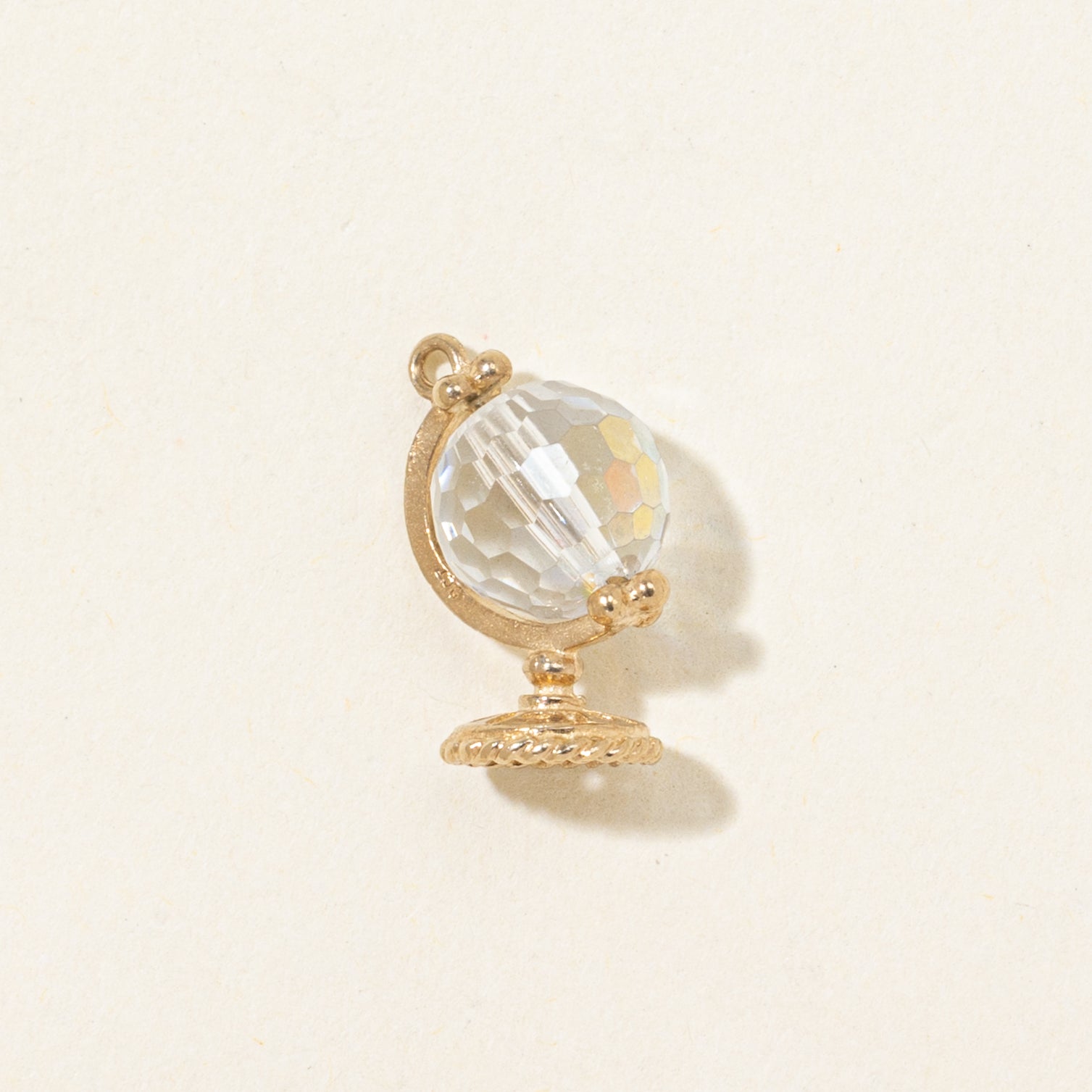 Coated Quartz Bead Globe Charm | 2.80ct