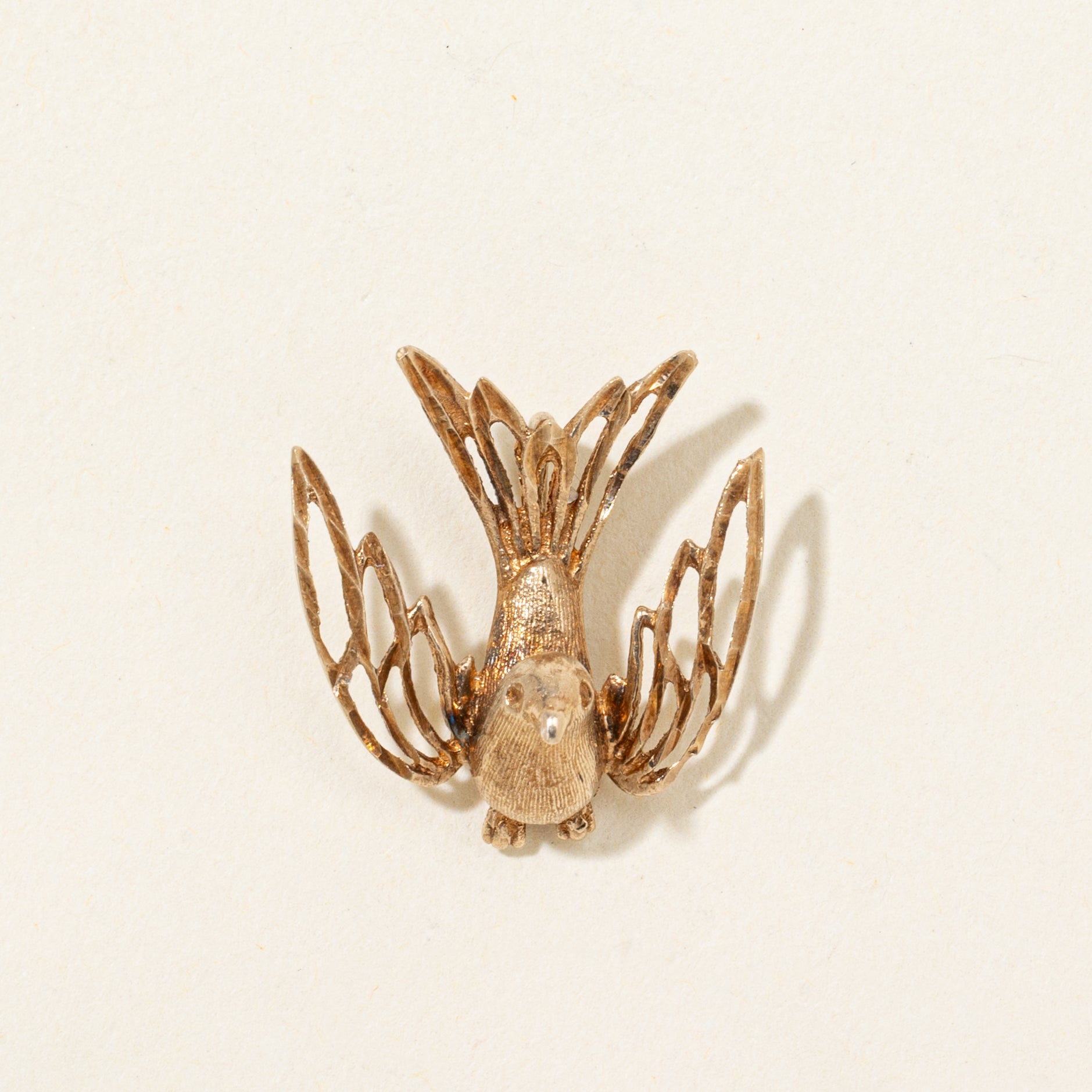 10k Yellow Gold Bird Pendant