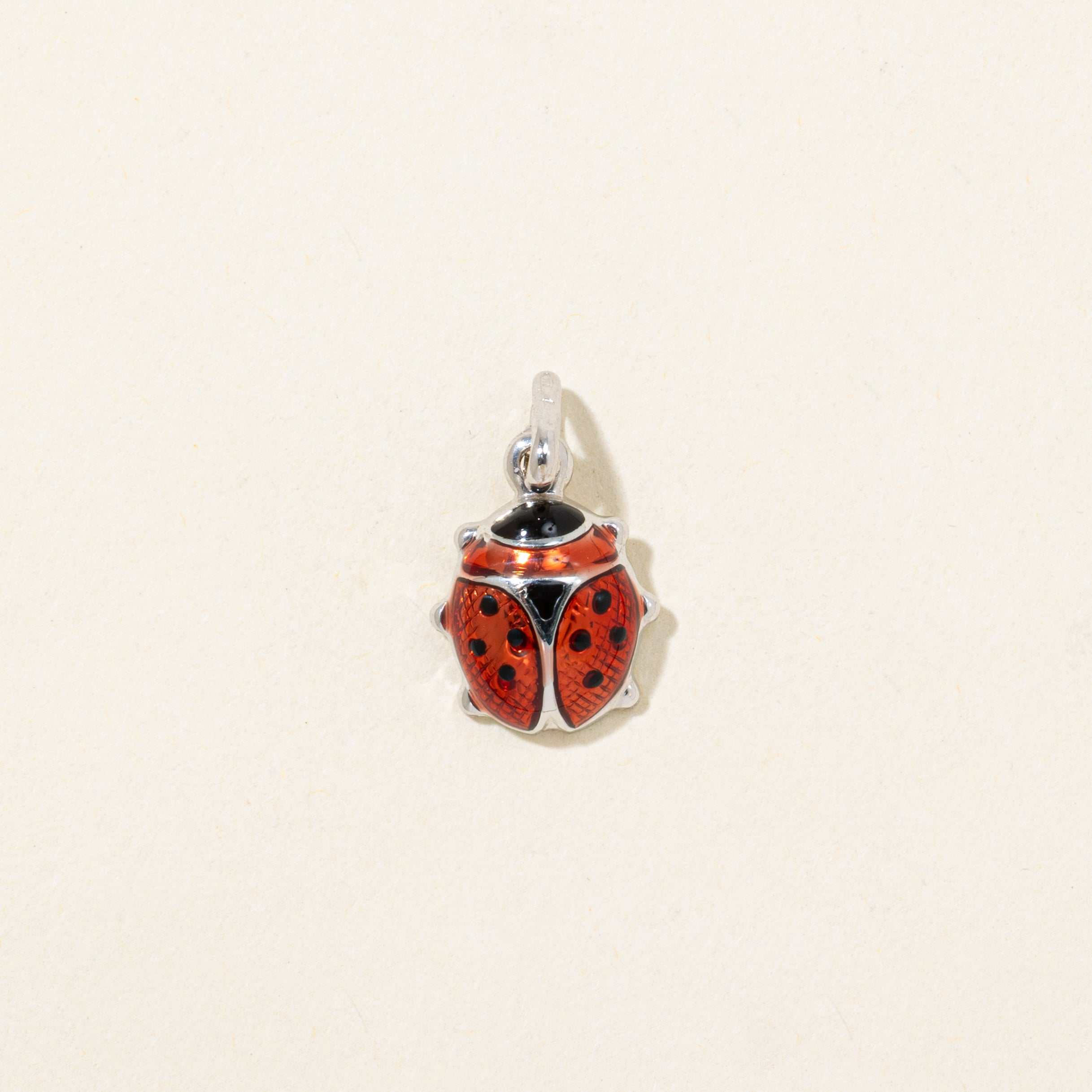 18k Enamel Ladybug Charm