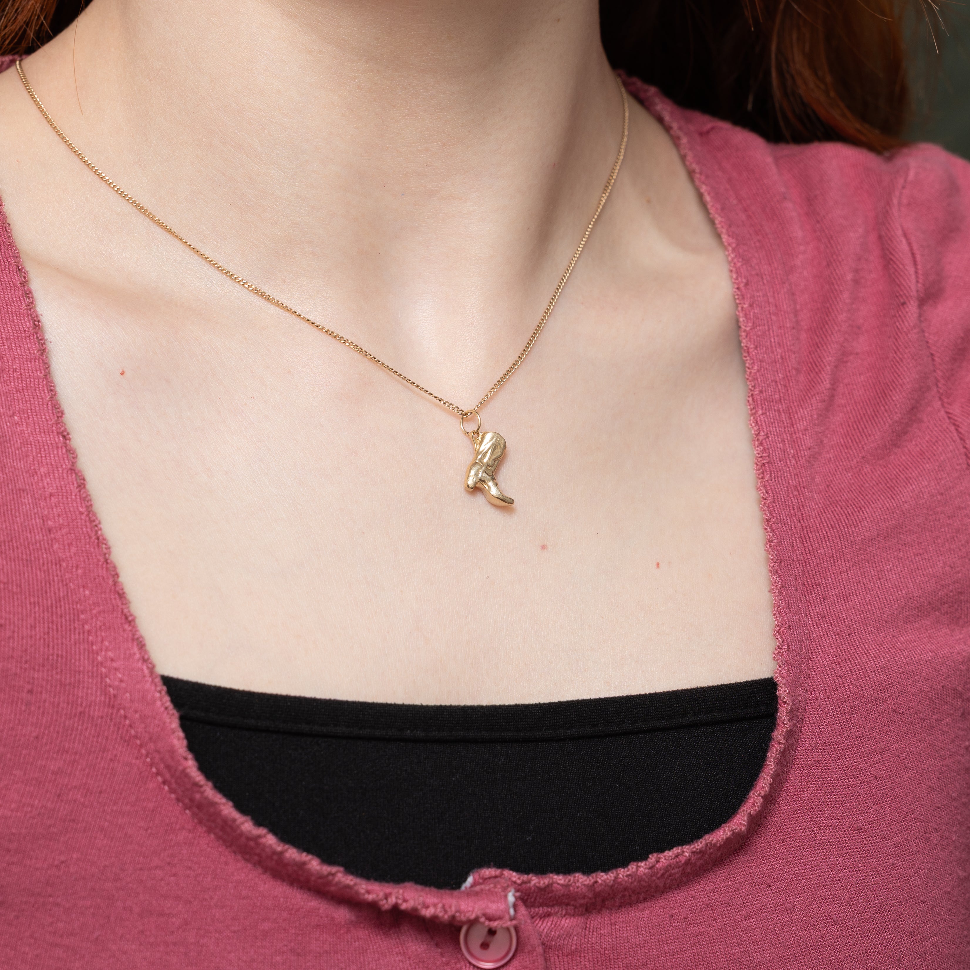 10k Yellow Gold Cowboy Boot Charm