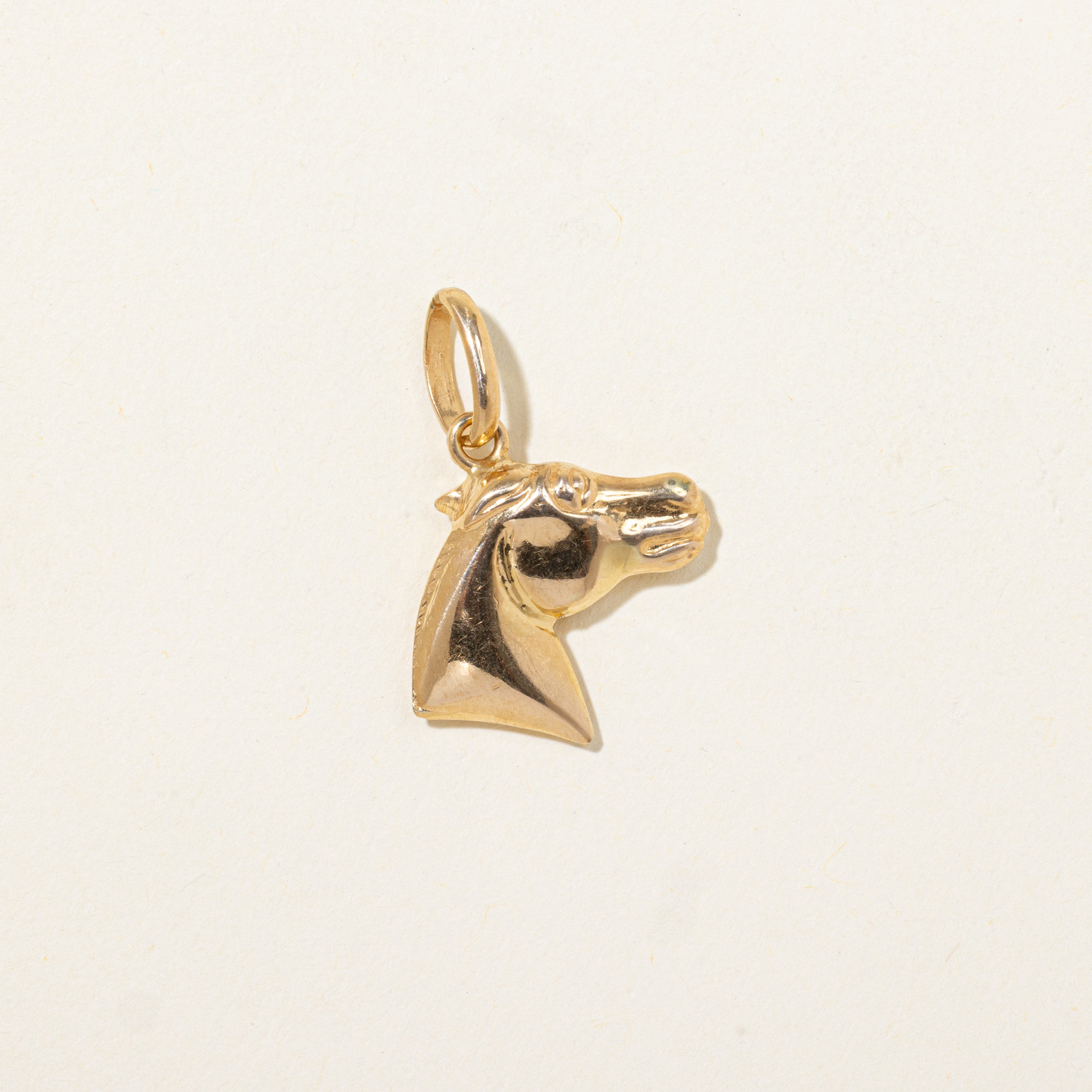 18k Yellow Gold Horse Charm