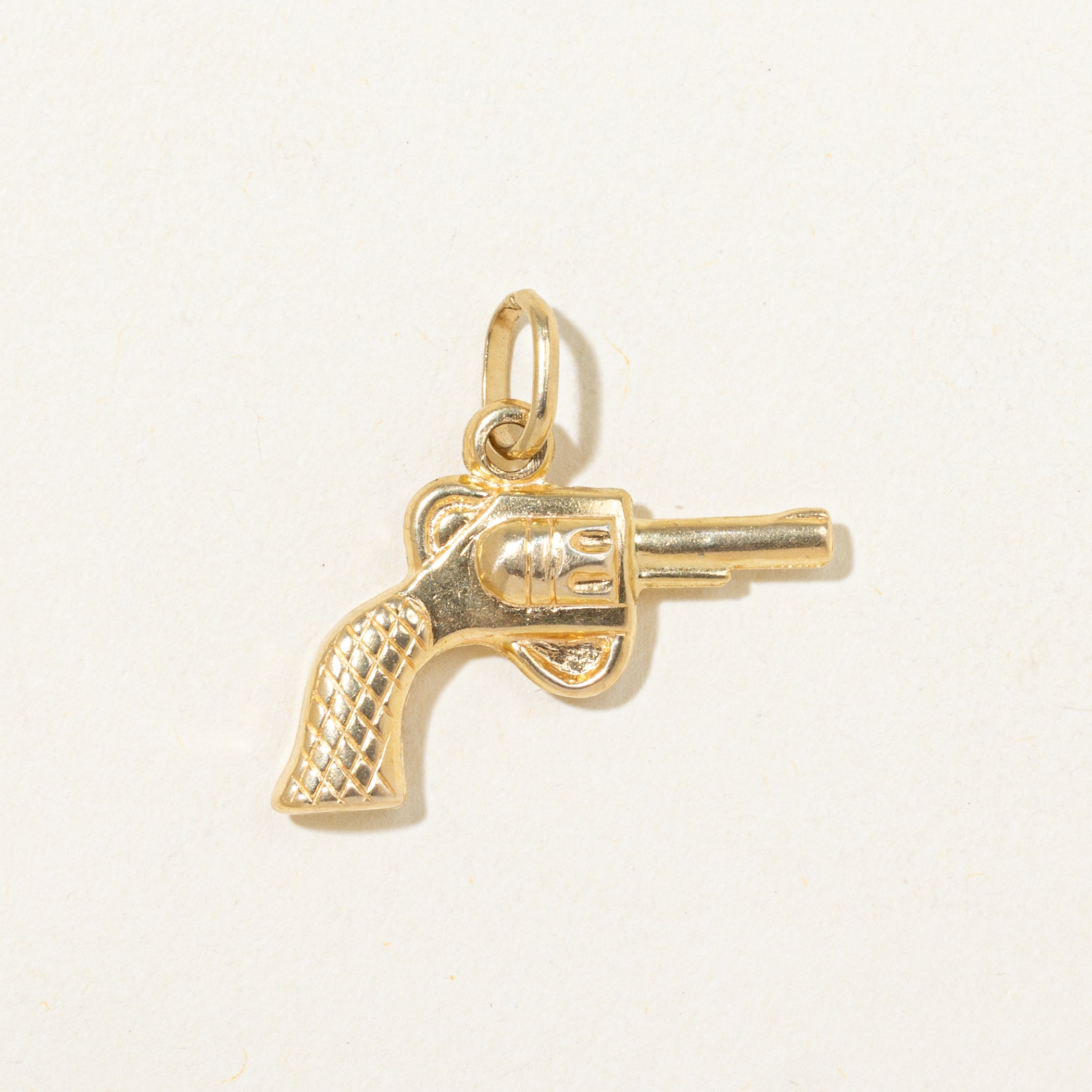 18k Yellow Gold Revolver Charm