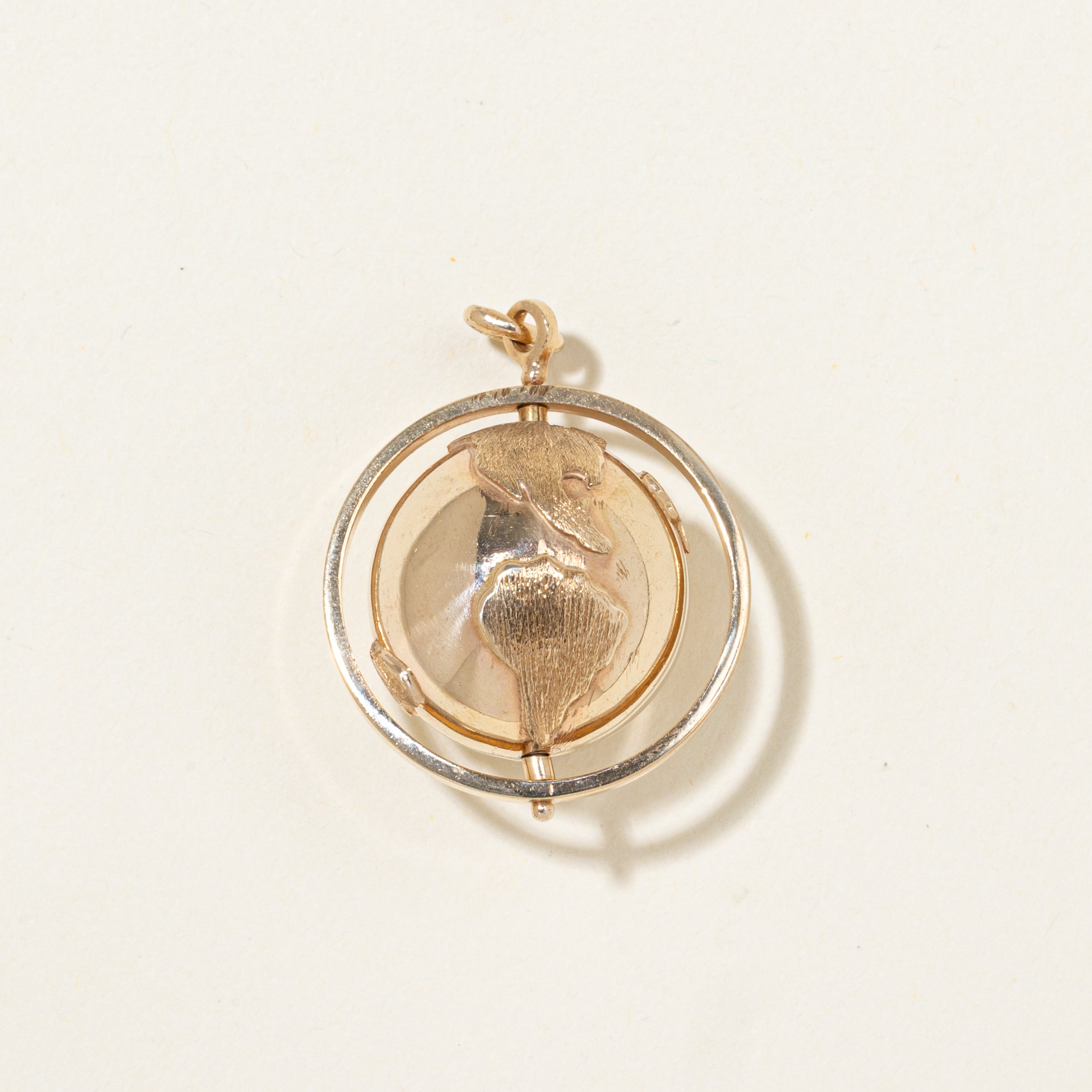 10k Yellow Gold Globe Charm