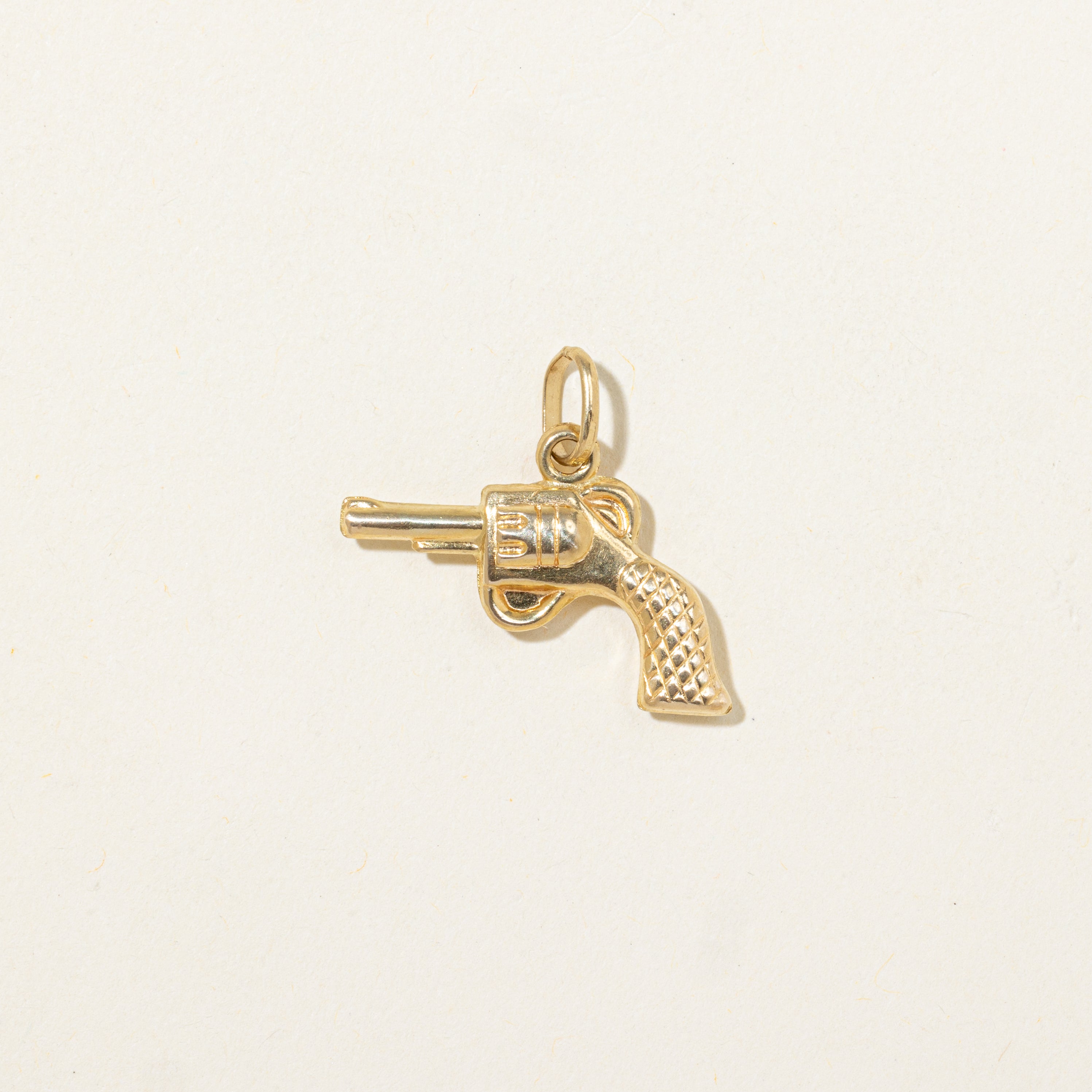 18k Yellow Gold Revolver Charm