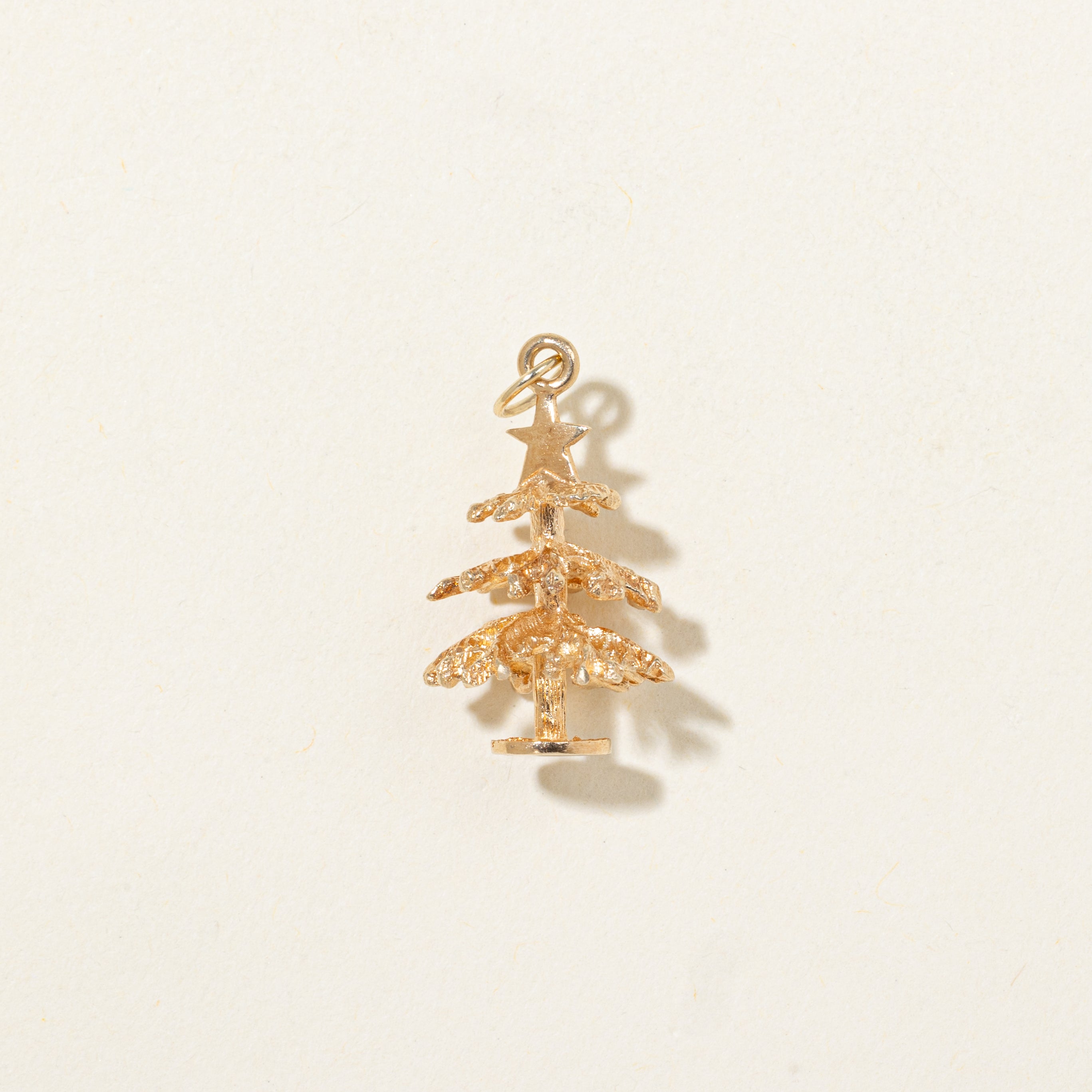 10k Yellow Gold Christmas Tree Charm