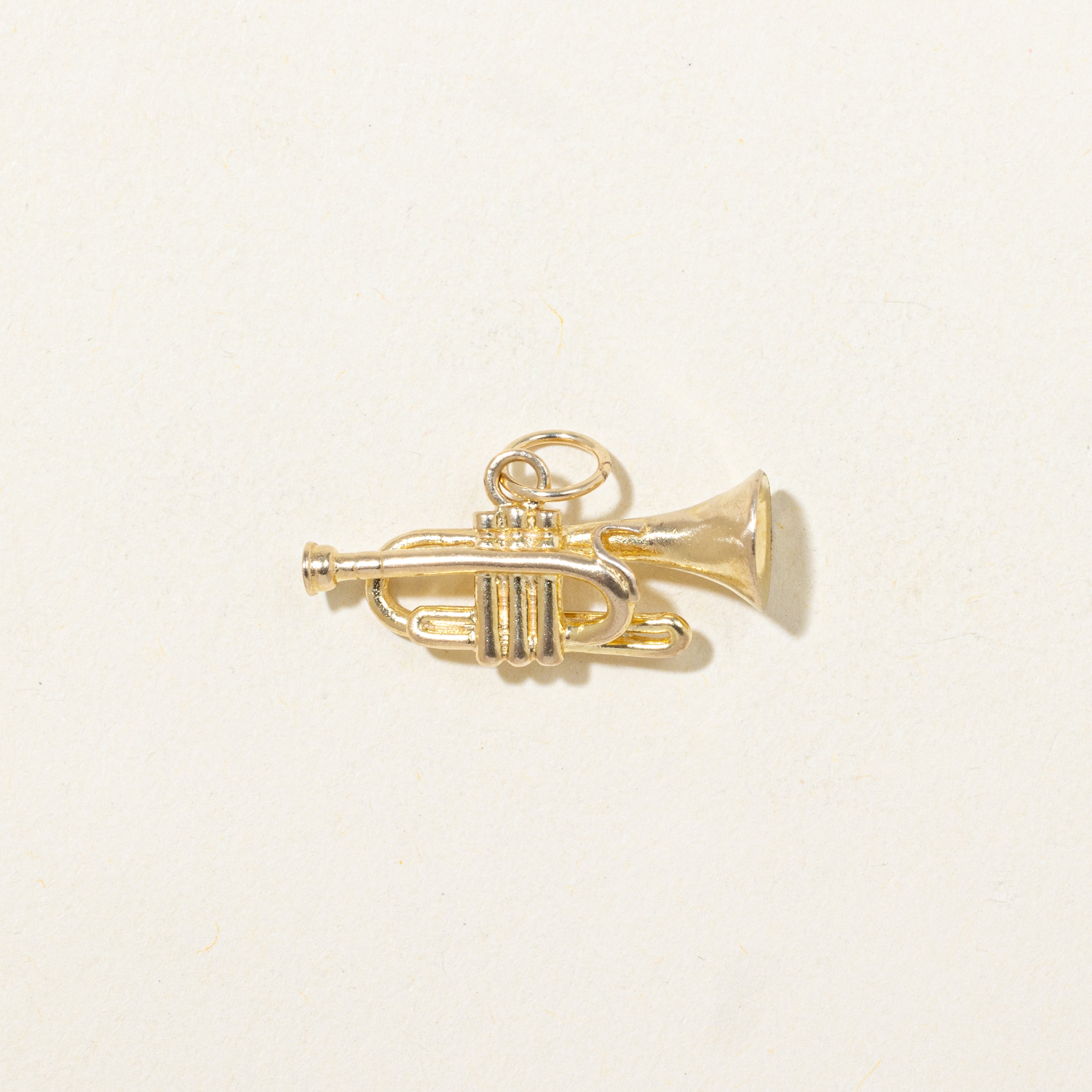 10k Yellow Gold Trumpet Charm
