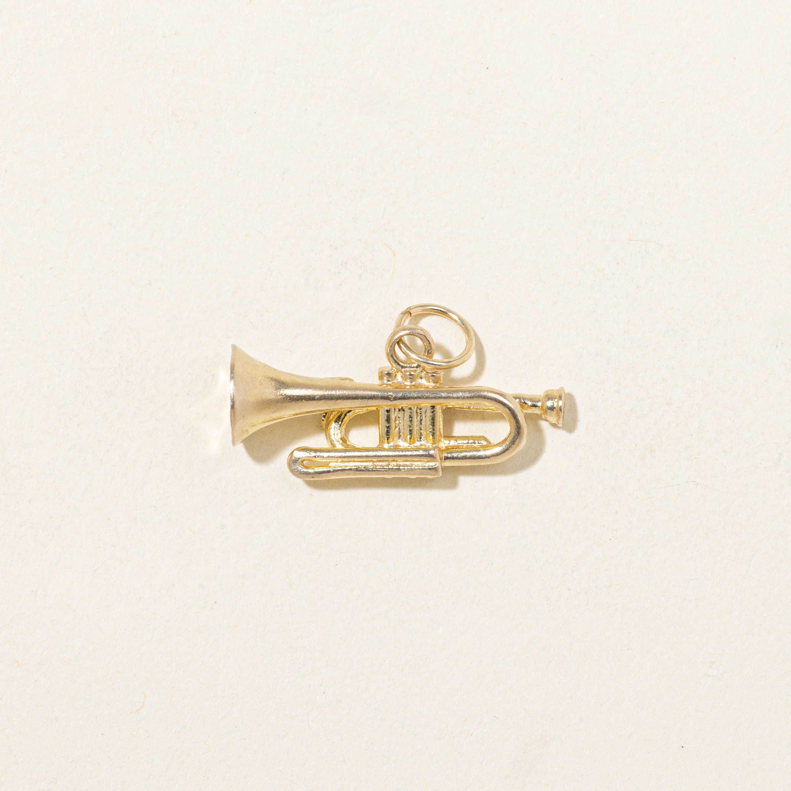10k Yellow Gold Trumpet Charm